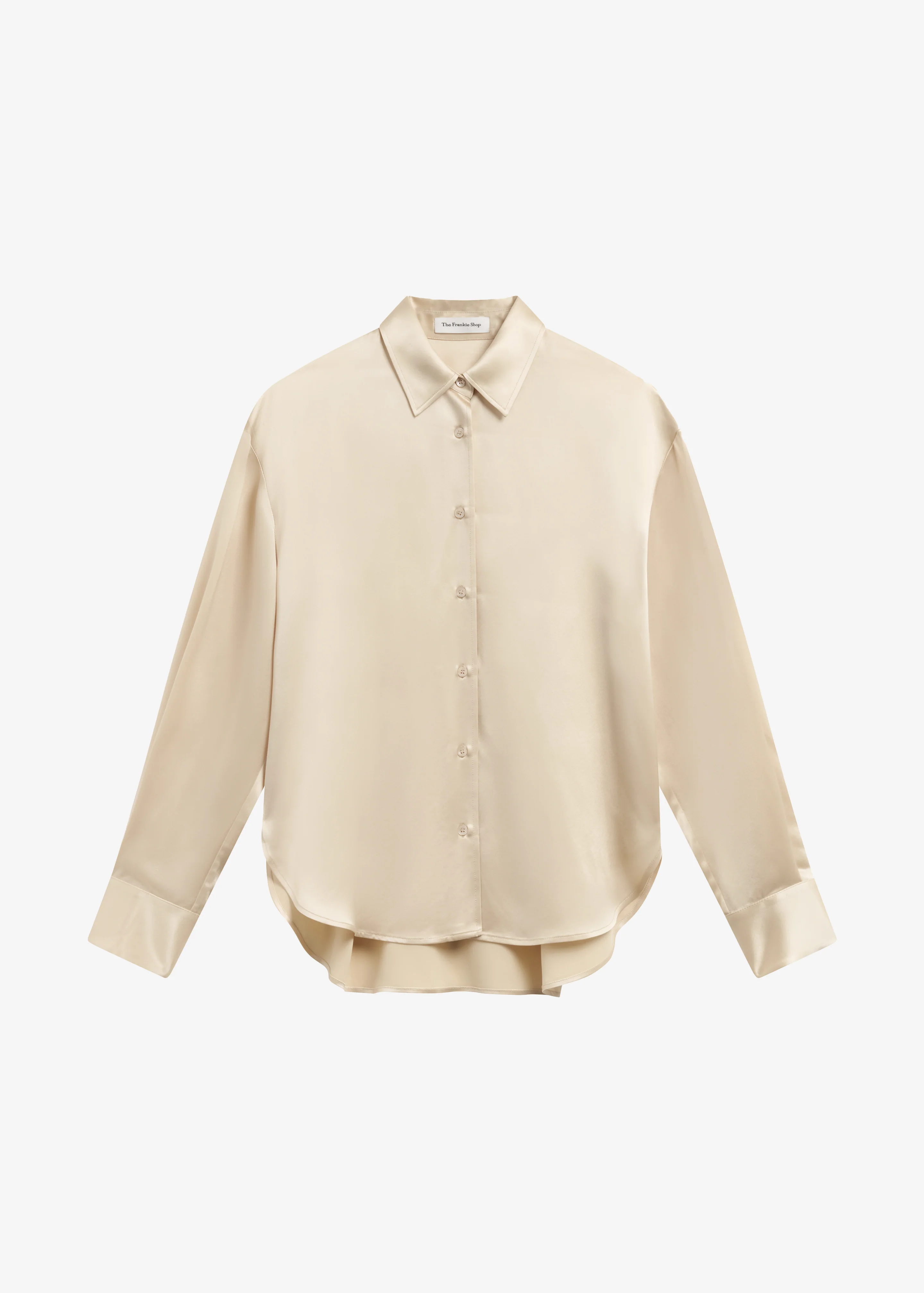 Peri Satin Shirt - Champagne - Image 6