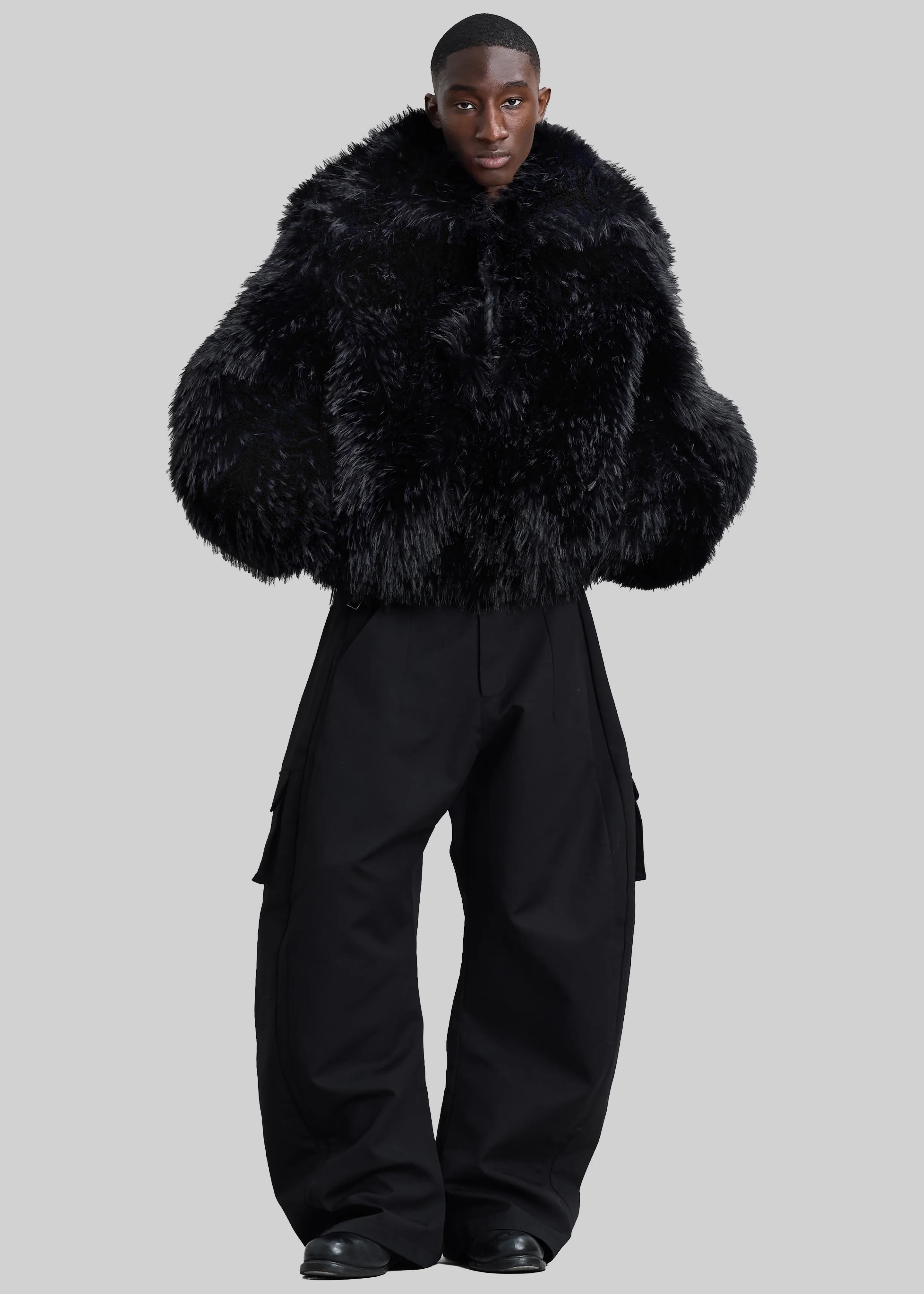 Pieces Uniques Le Sailor Faux Fur Sweatshirt - Black - Image 10