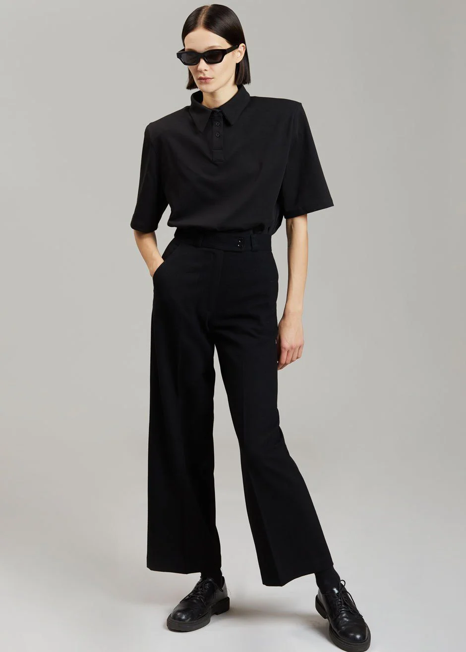 Rane Padded Shoulder Polo - Black - Image 2