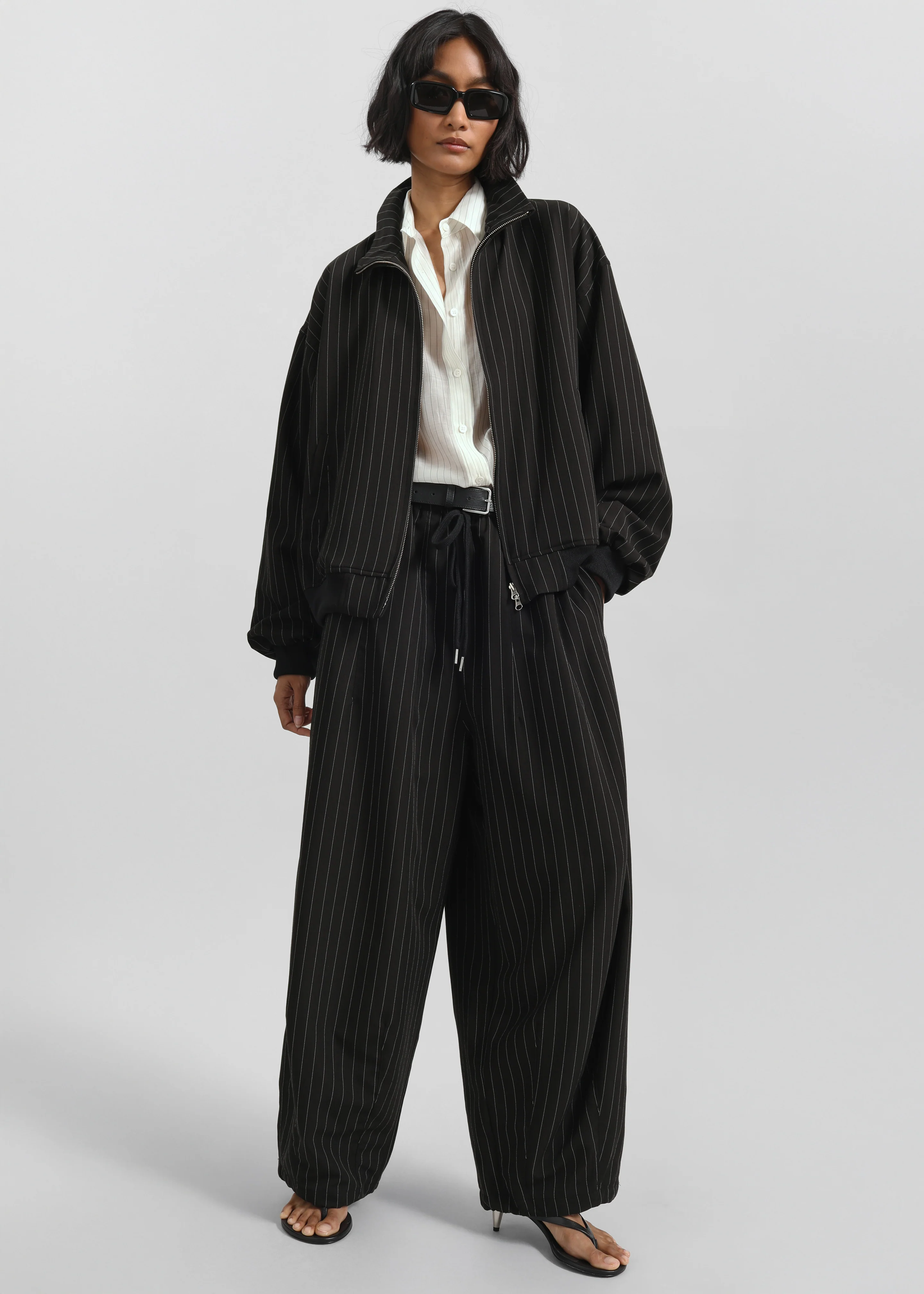 Rilton Light Jacket - Black/White Pinstripe - Image 5