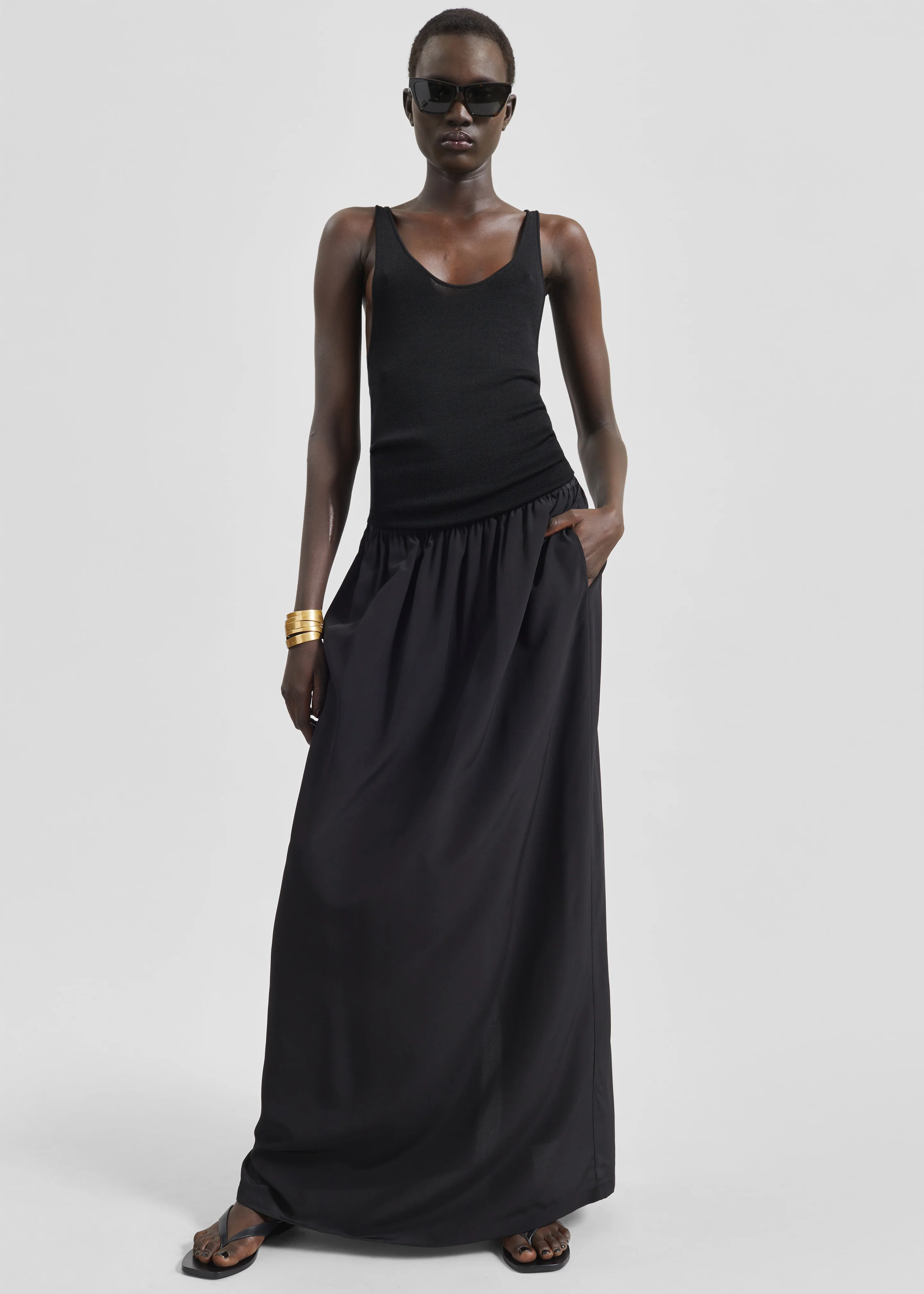 Rivo Knit Tank Top - Black - Image 3