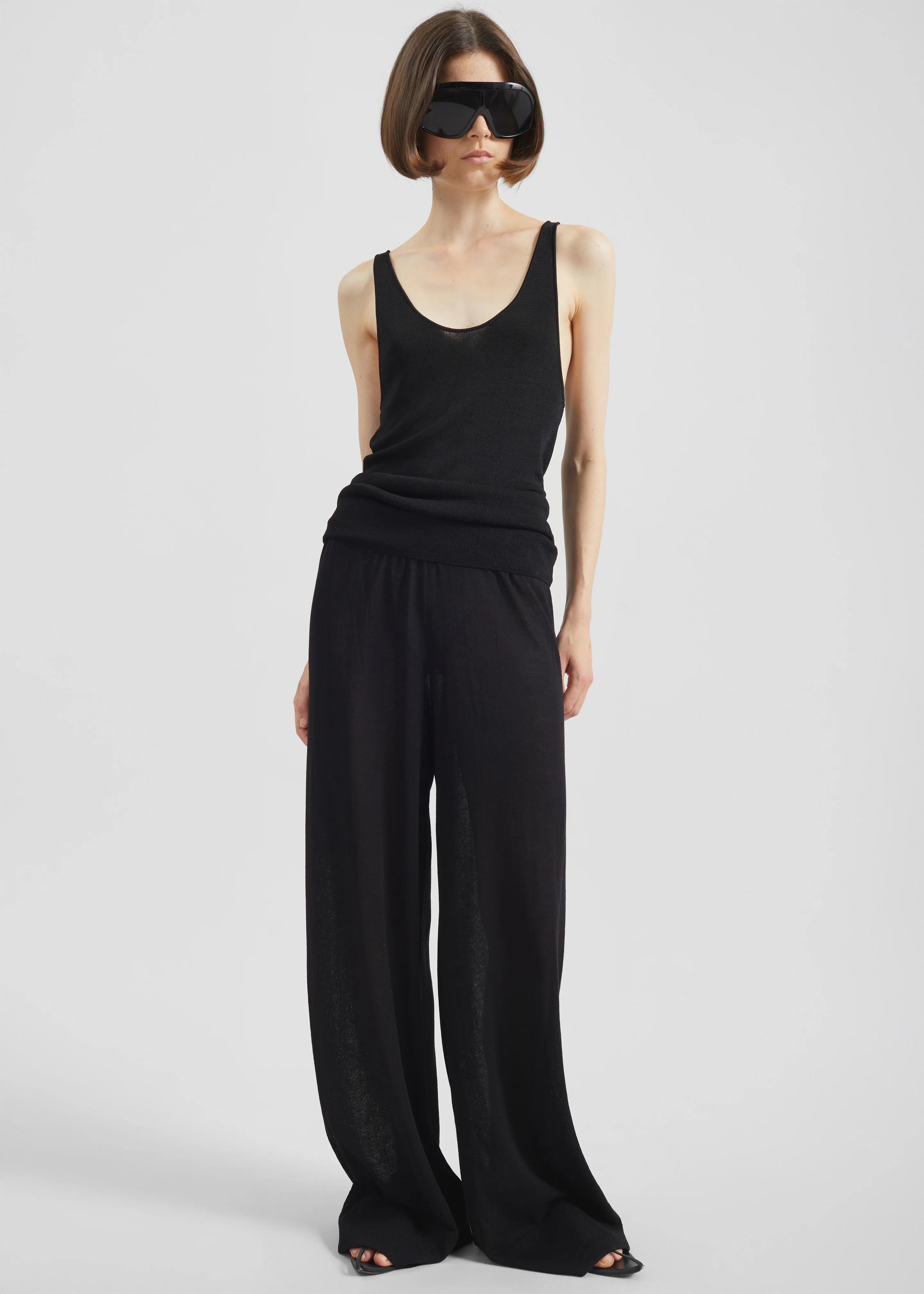Rivo Knit Tank Top - Black - Image 5