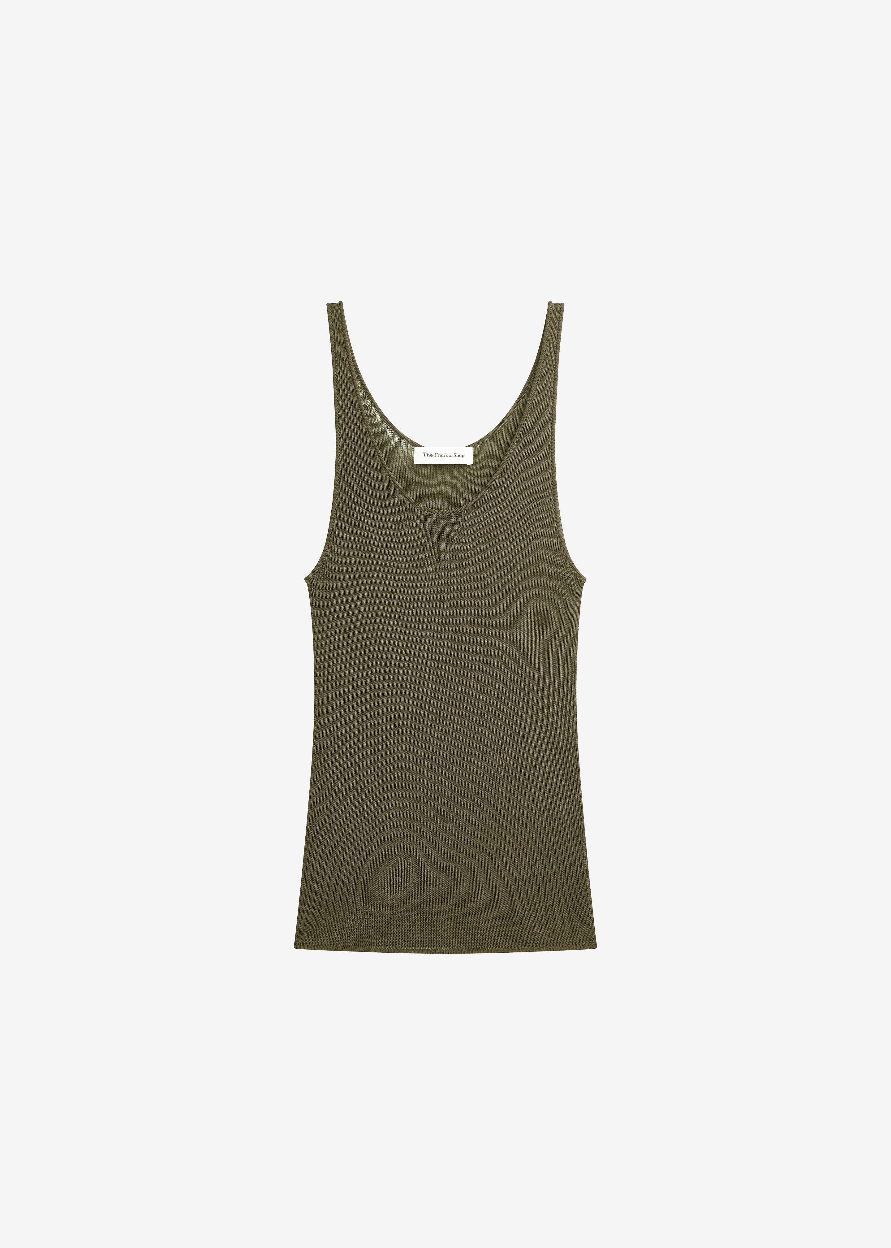 Rivo Knit Tank Top - Khaki - Image 8
