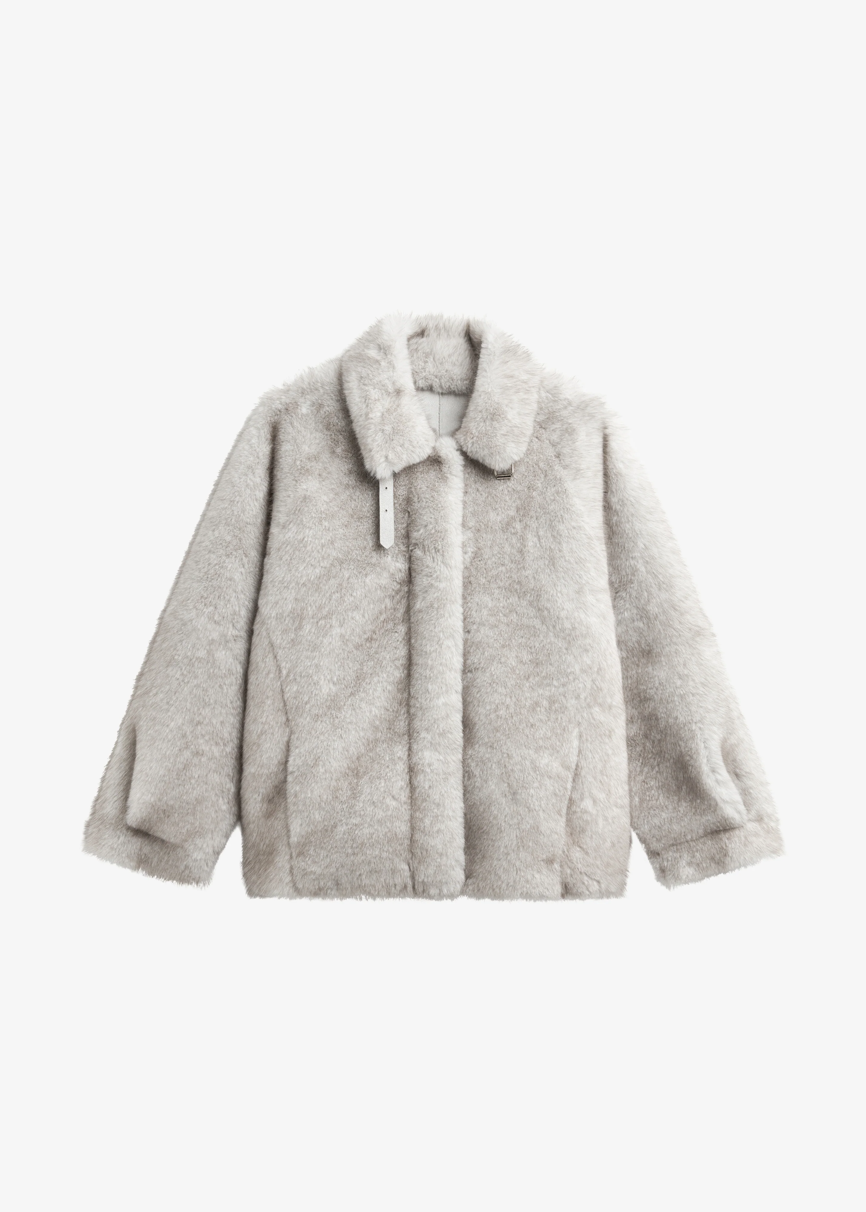 Senja Faux Fur Jacket - Light Beige - Image 7