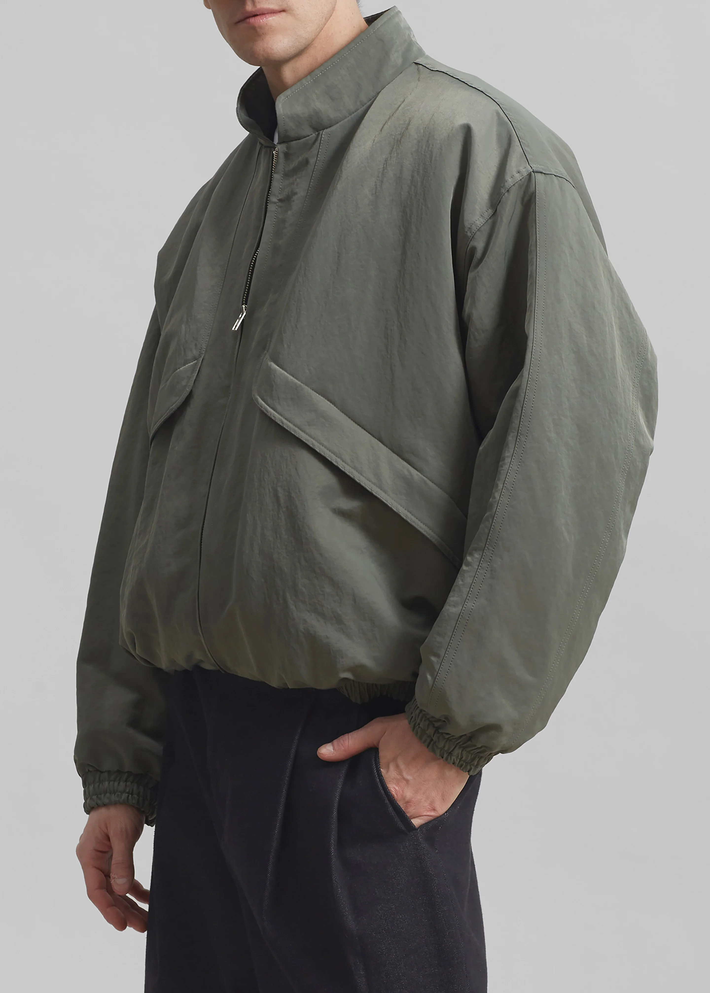 Seth Oversized Jacket - Khaki - Image 13