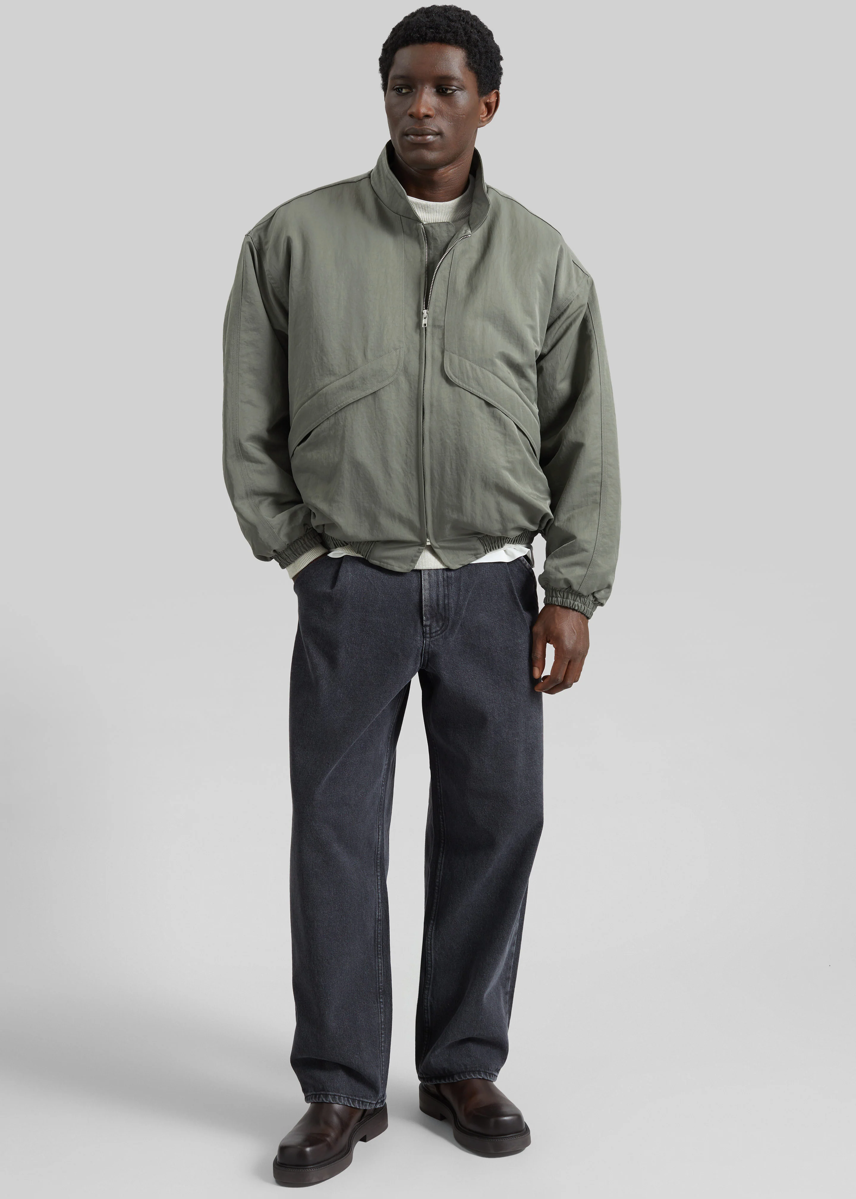 Seth Oversized Jacket - Khaki - Image 9