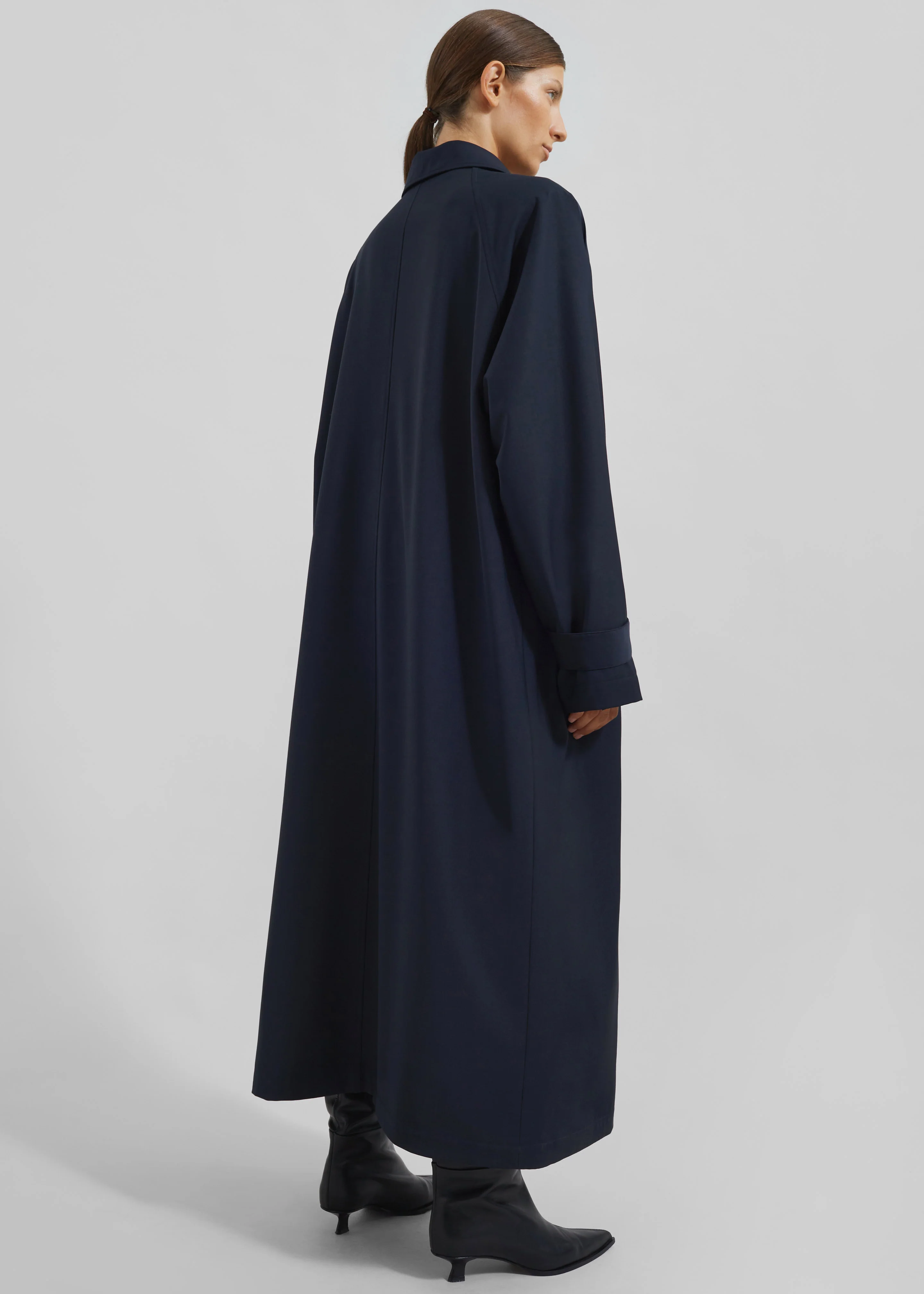 Shay Trench Coat - Dark Navy - Image 11