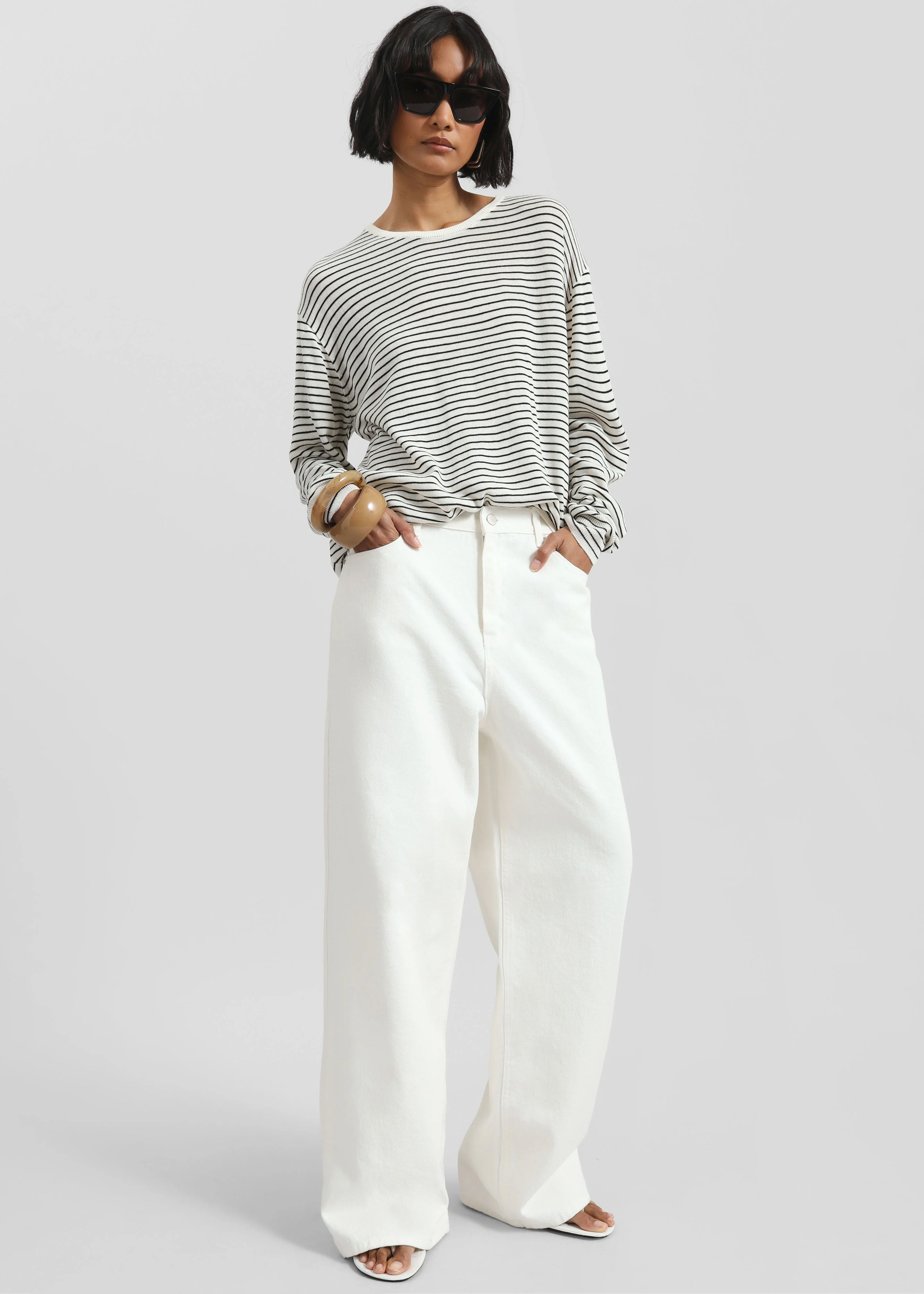 Simo Straight Jeans - White - Image 2