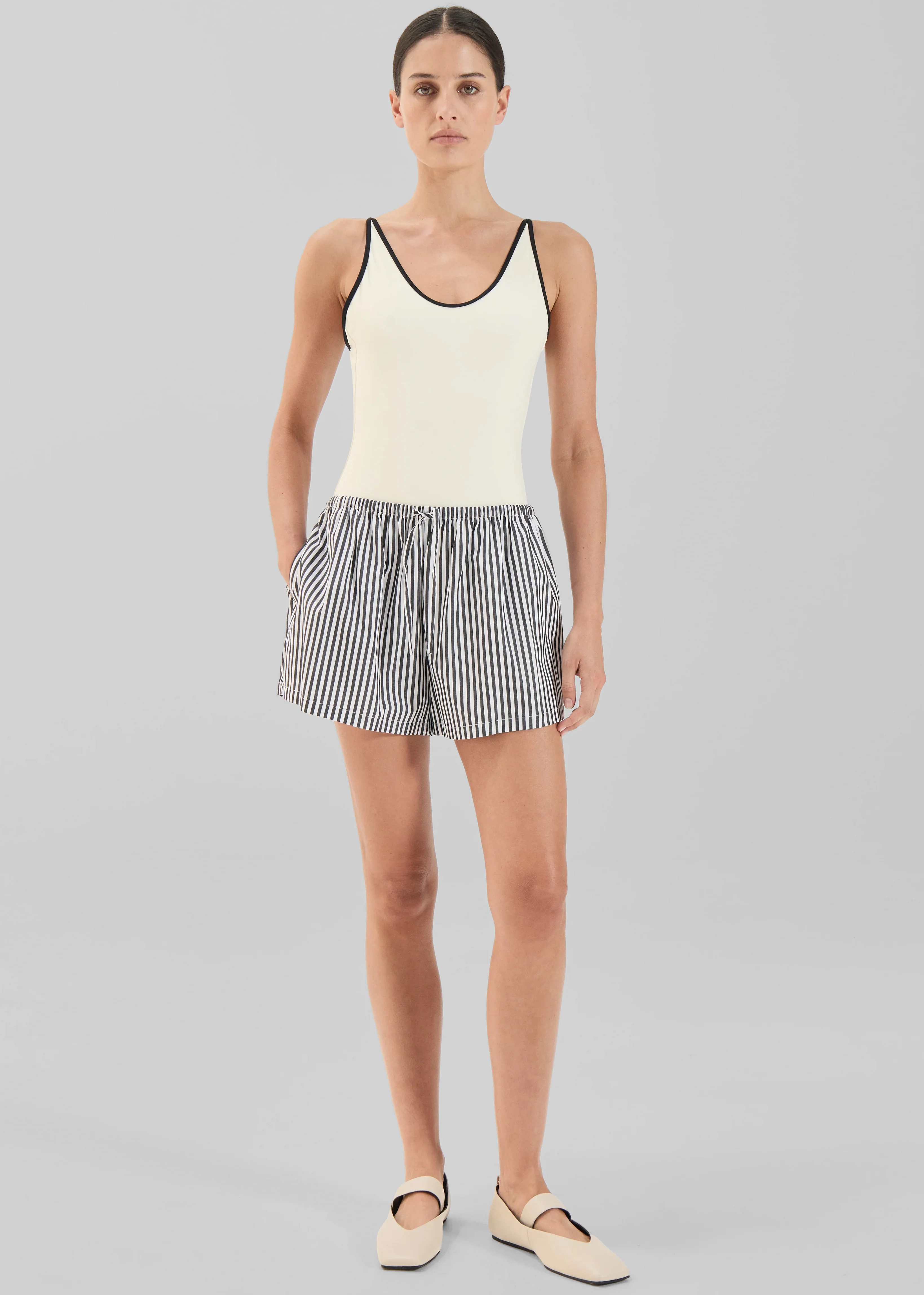 Solaqua Beau Shorts - Noir Stripe