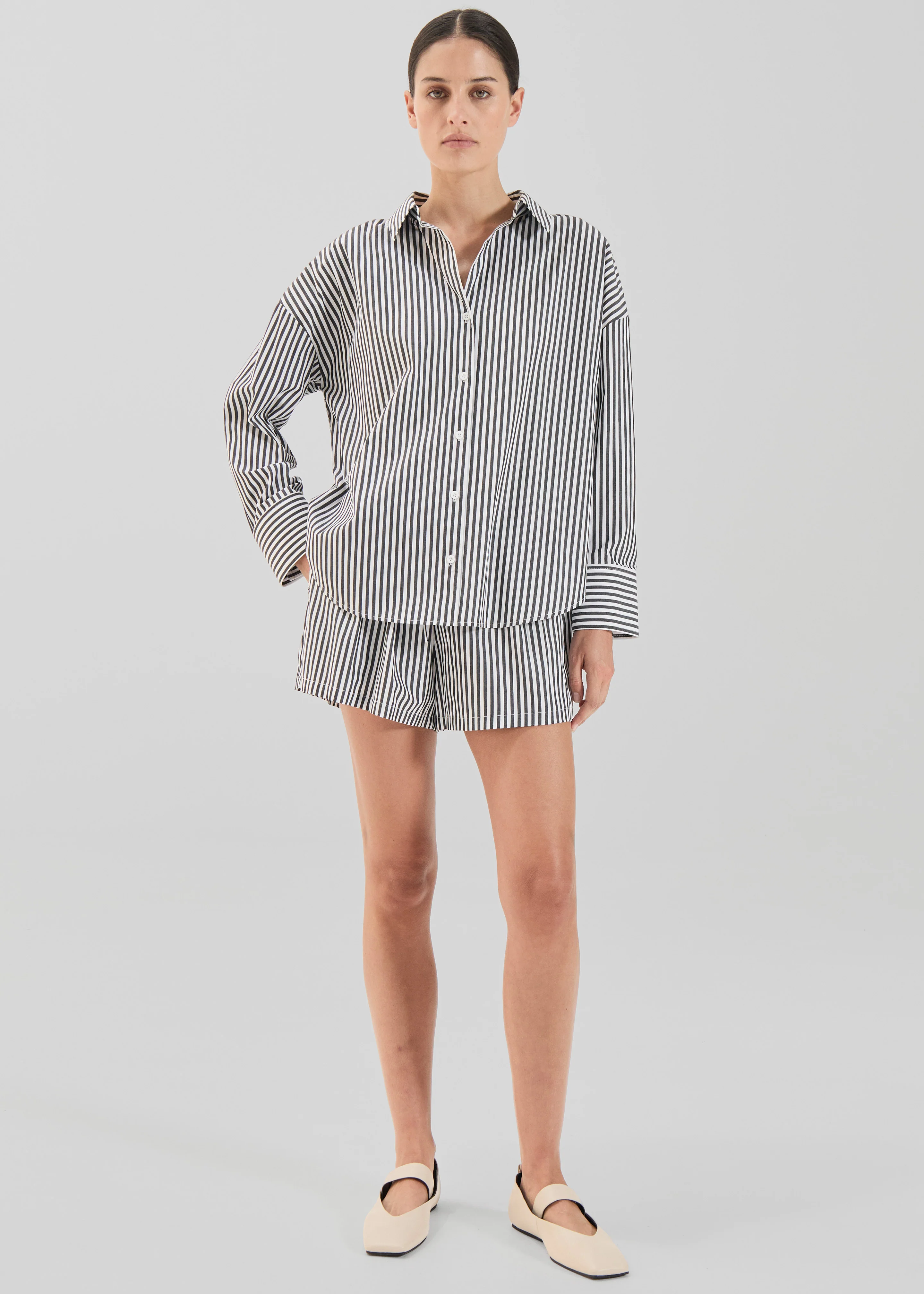 Solaqua Franca Shirt - Noir Stripe
