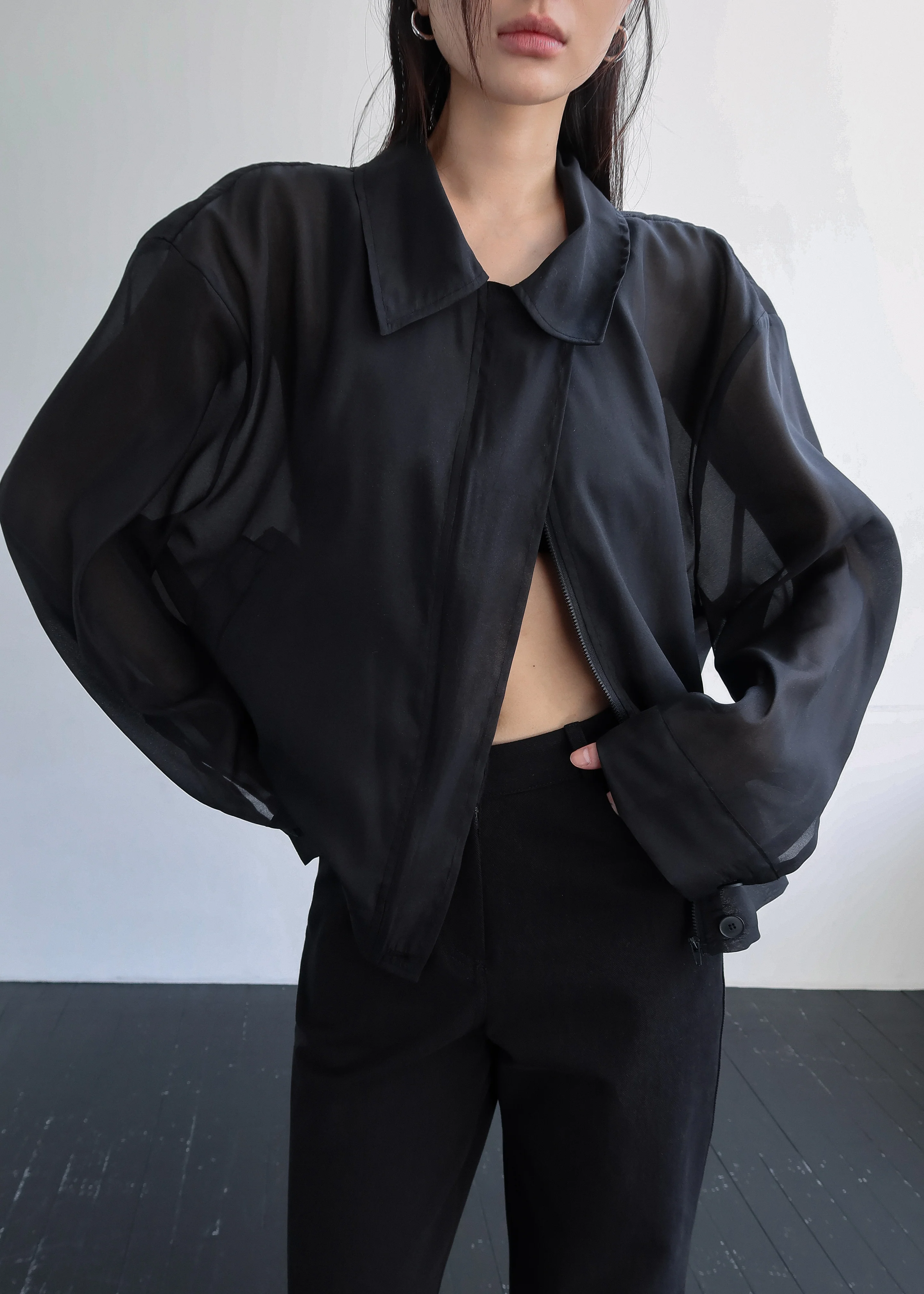 Soller Sheer Jacket - Black - Image 2