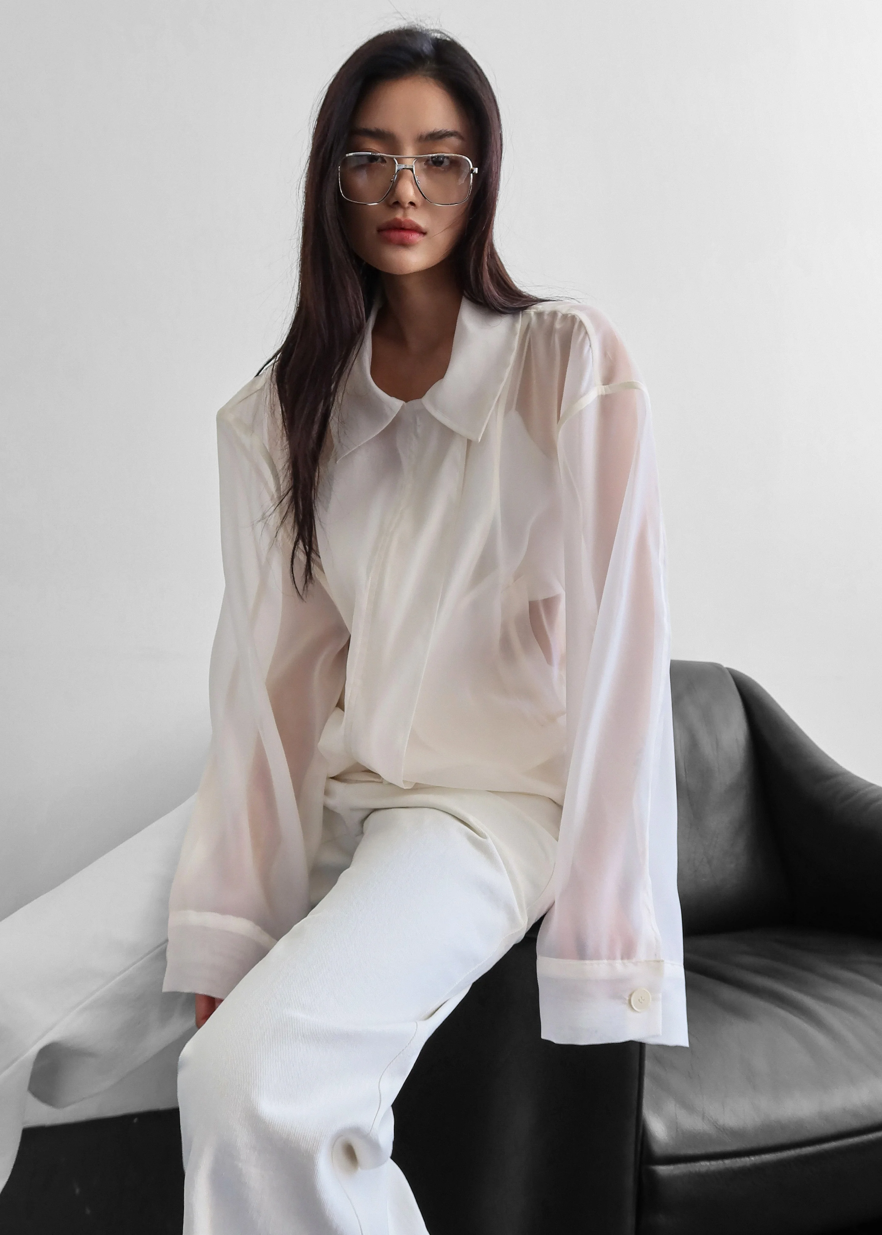 Soller Sheer Jacket - Ivory - Image 2