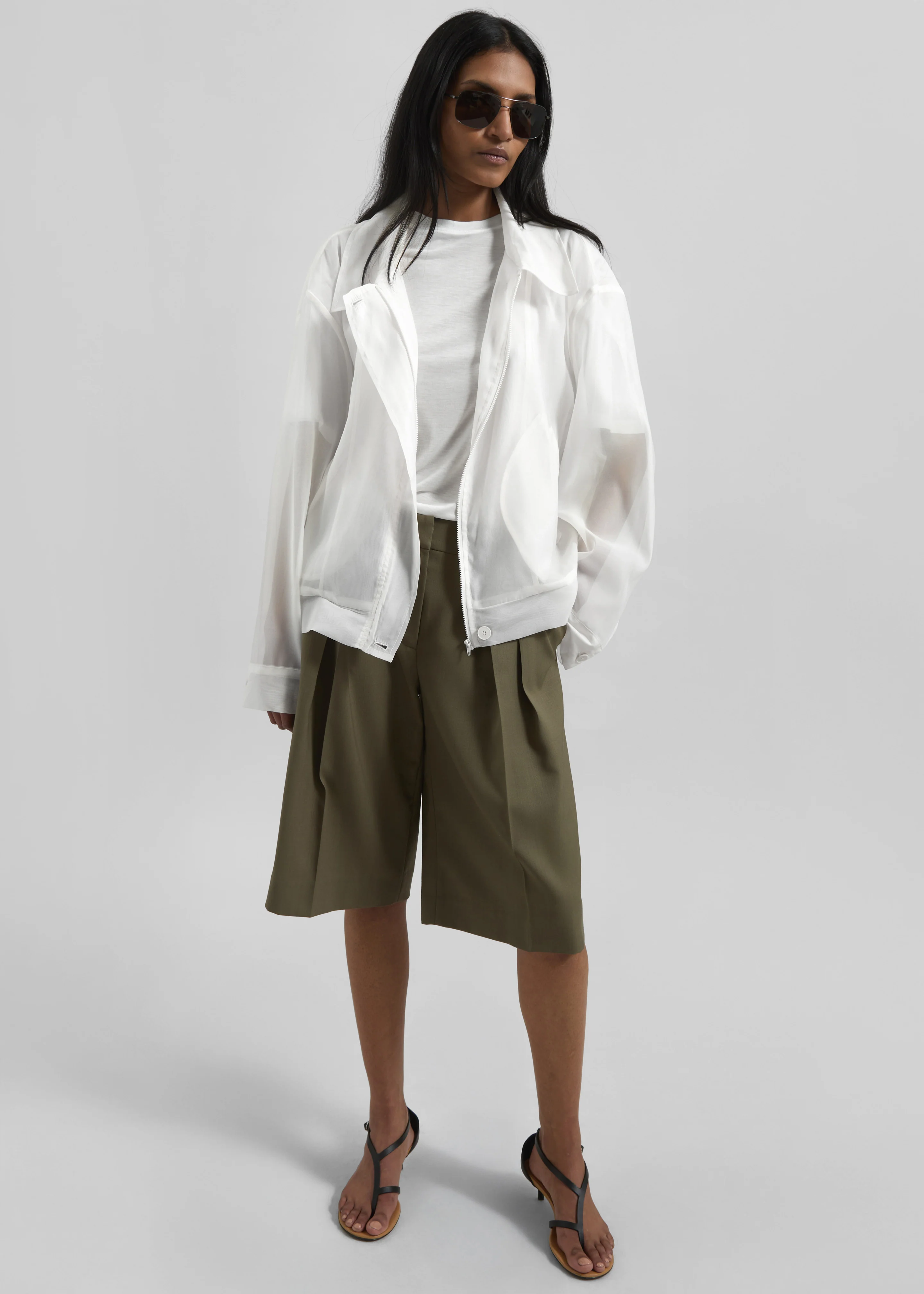 Soller Sheer Jacket - Ivory - Image 7