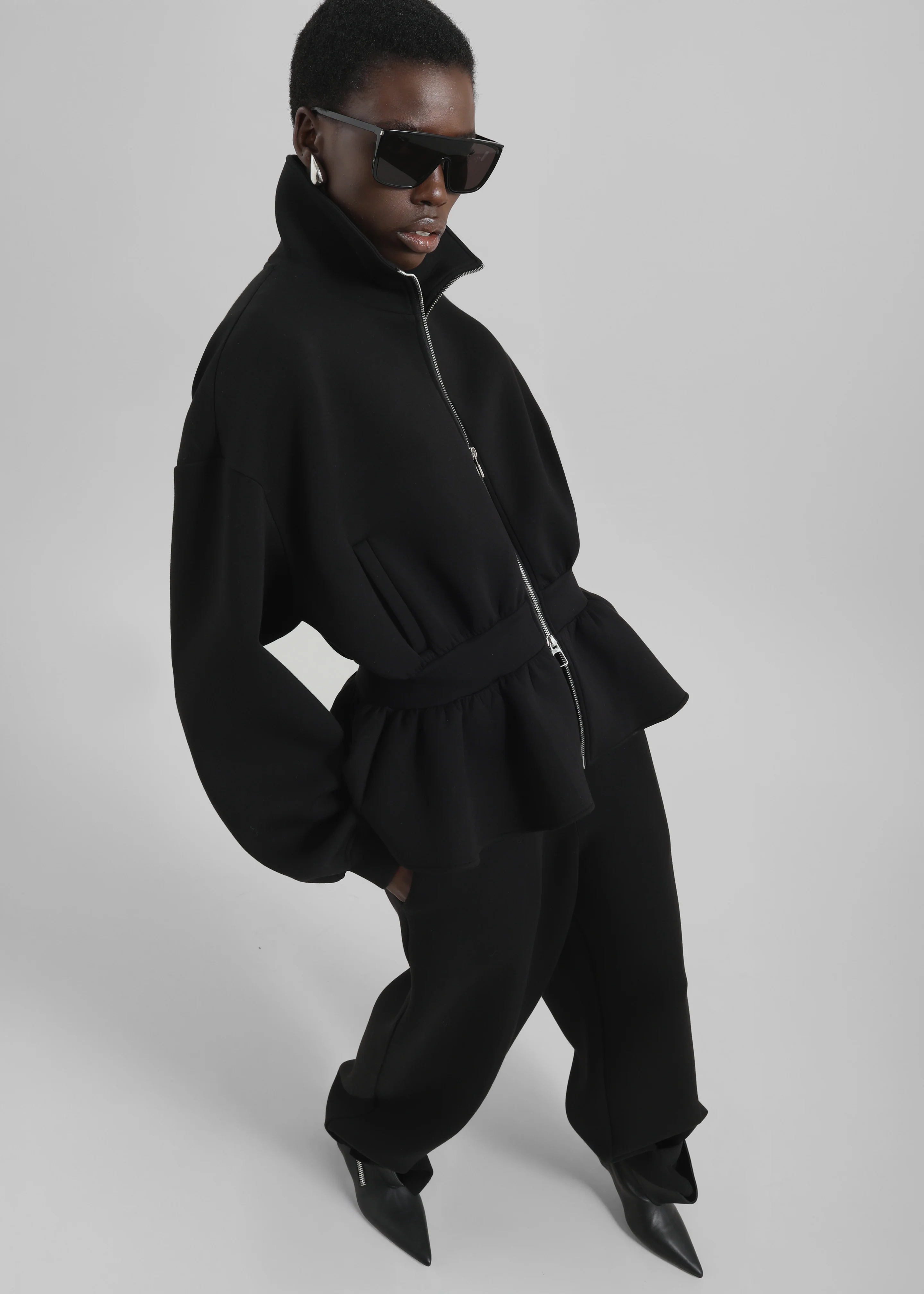 Sorelle Peplum Jacket - Black