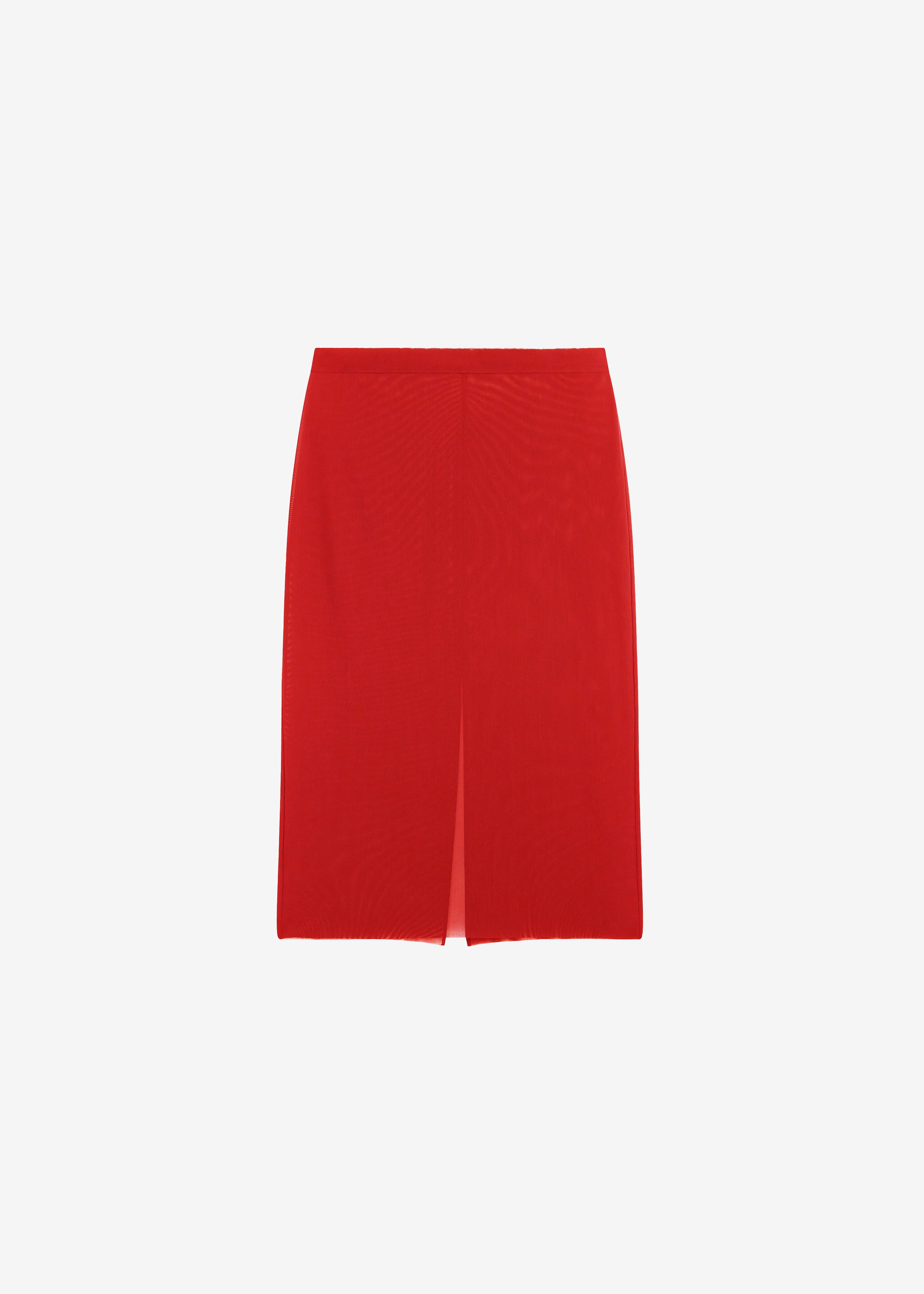 Suva Sheer Skirt - Red - Image 10
