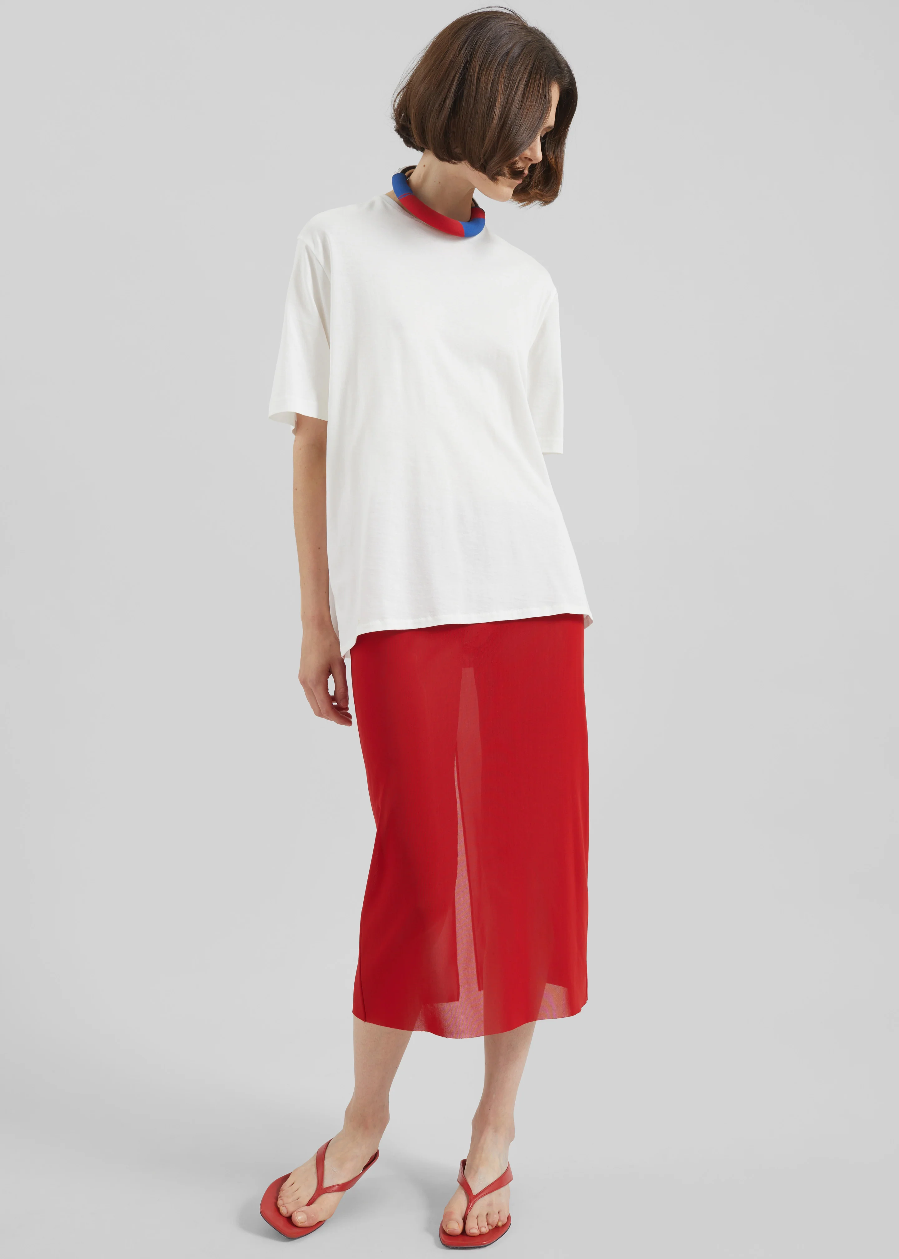 Suva Sheer Skirt - Red - Image 7