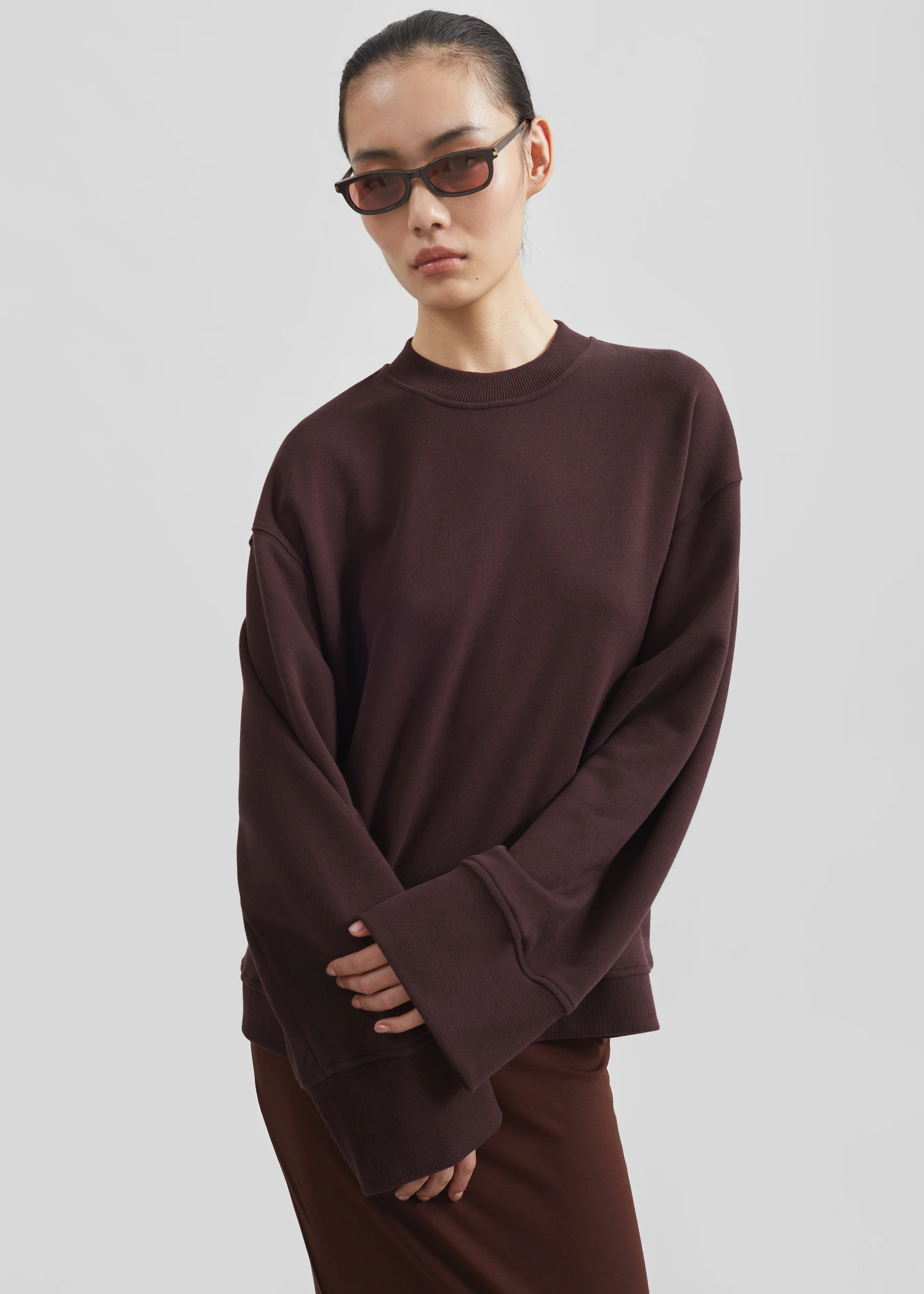 Talia Sweatshirt - Dark Plum - Image 2