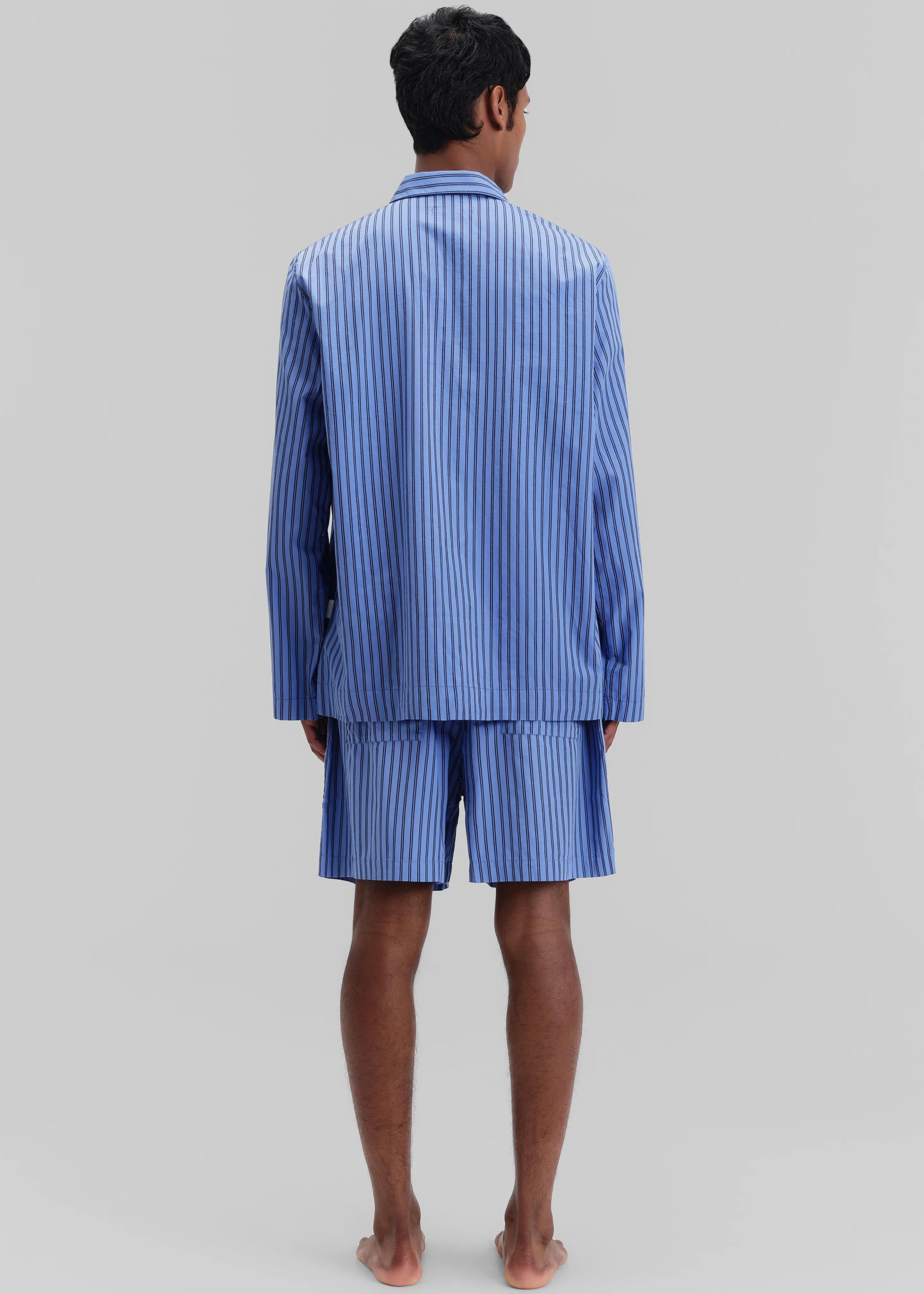 Tekla Poplin Pyjama Shorts - Boro Stripes - Image 9