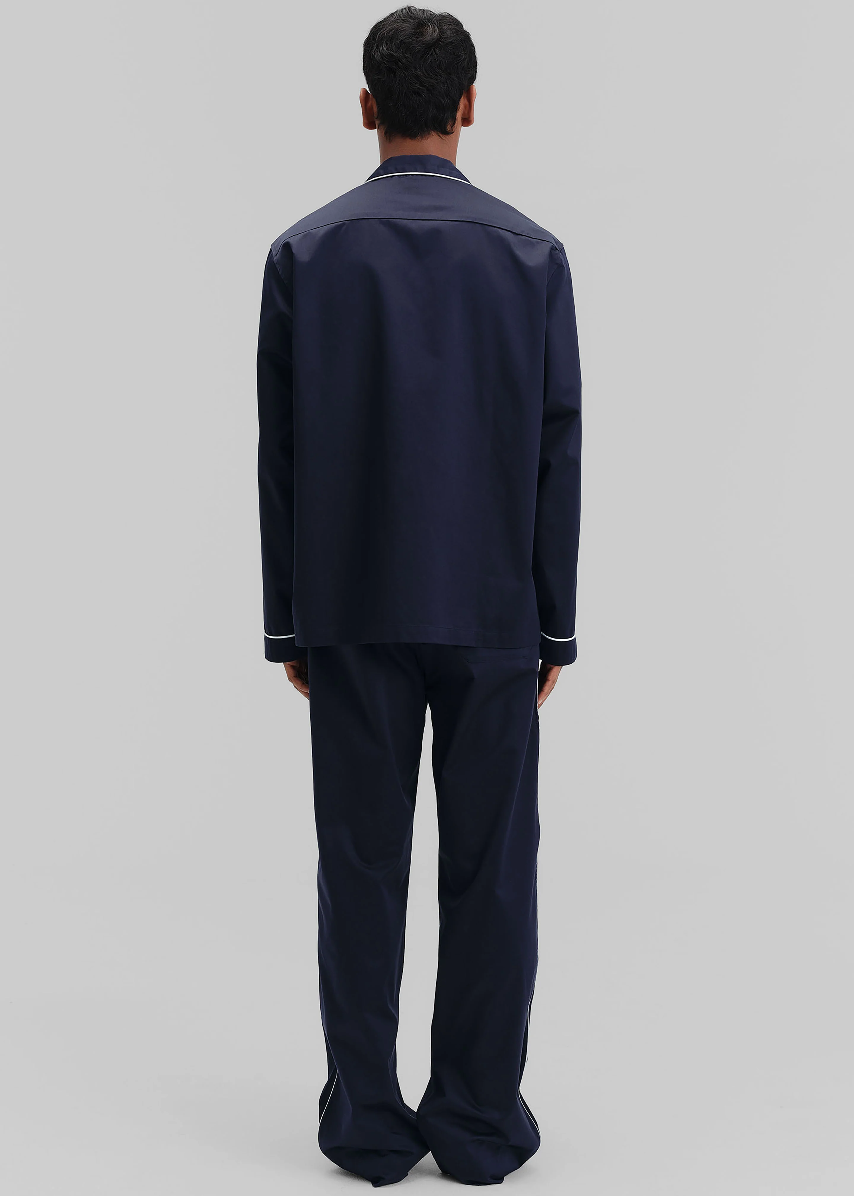 Tekla Sateen Pyjama Shirt - Chelsea - Image 12