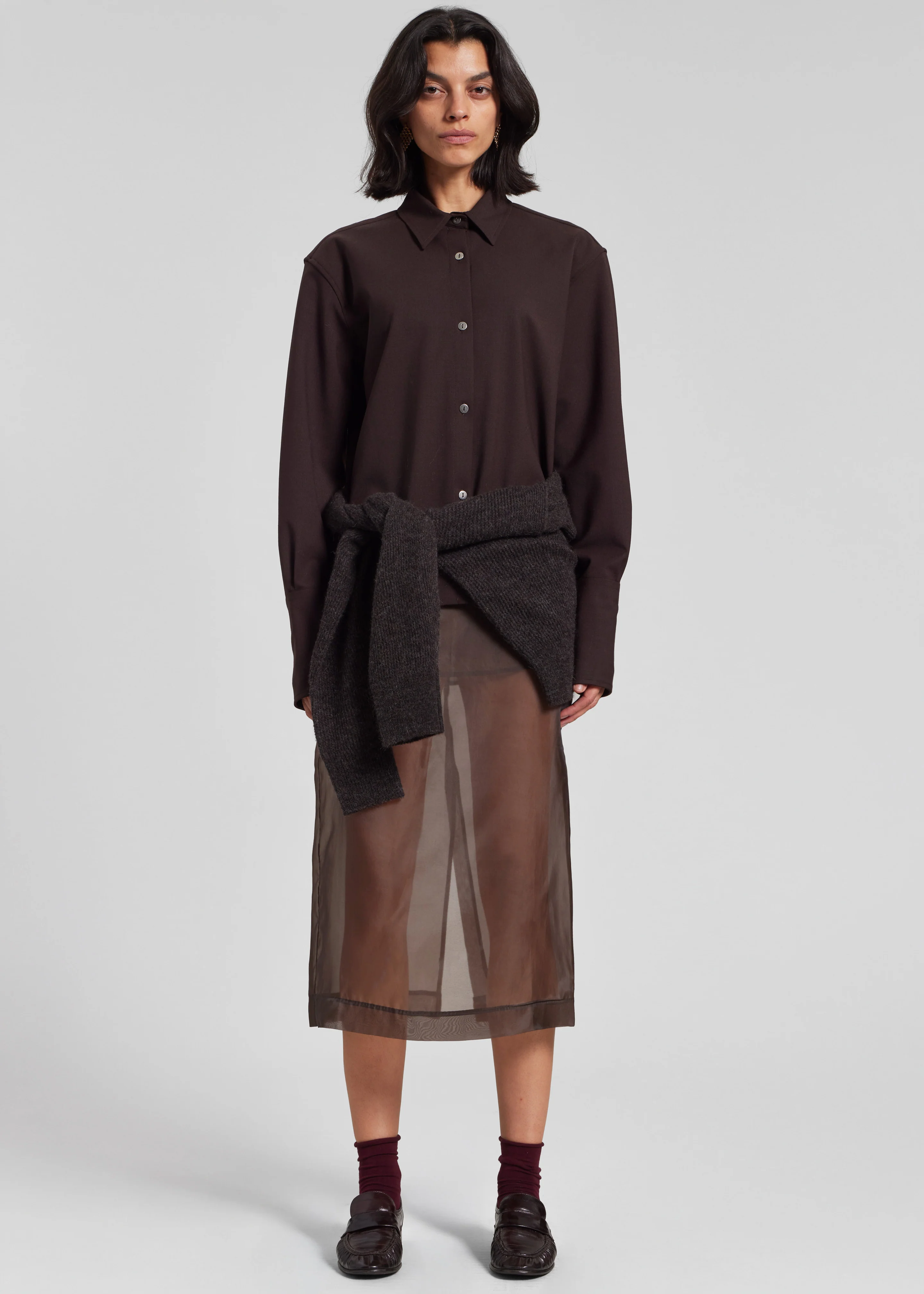 TheLatest Codie Shirt - Brown - Image 4