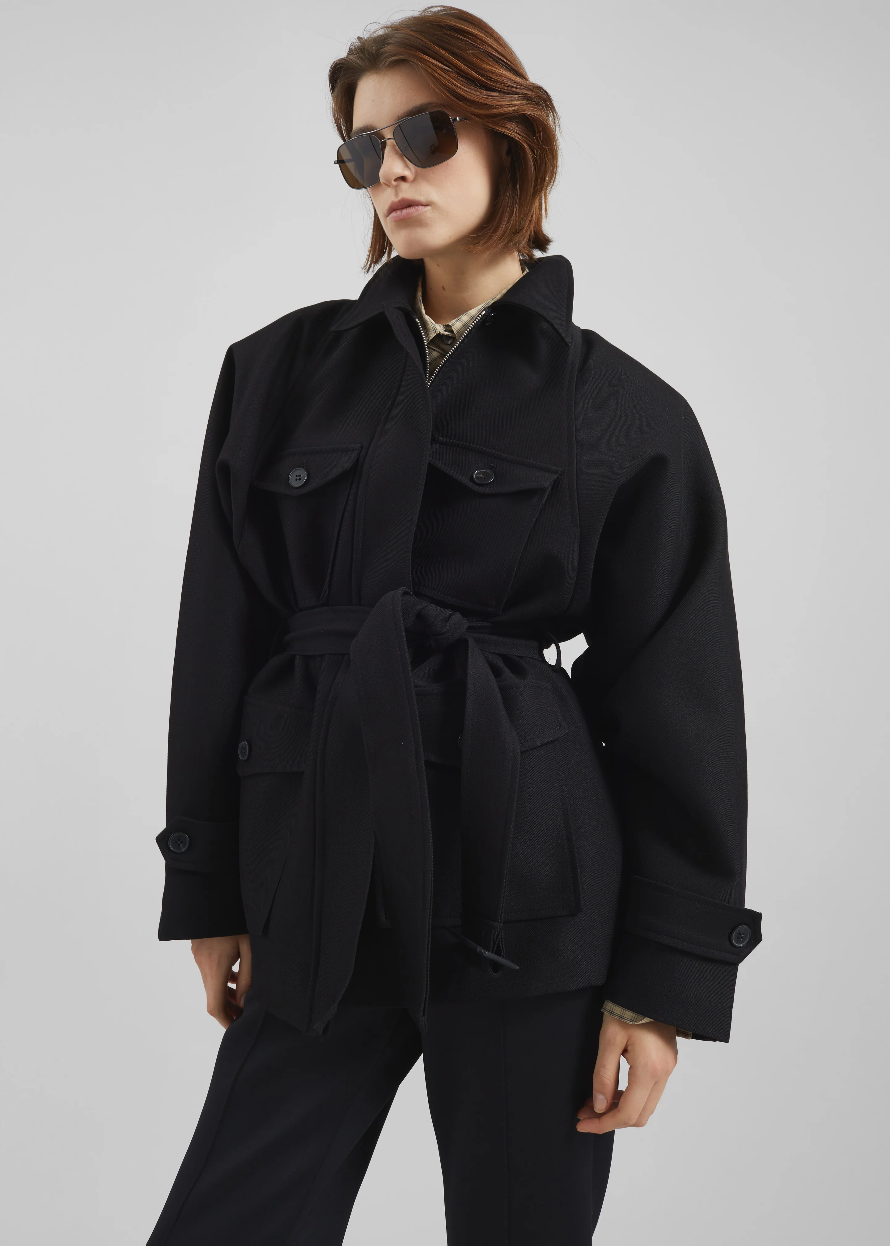 Trevose Padded Utility Jacket - Black - Image 4
