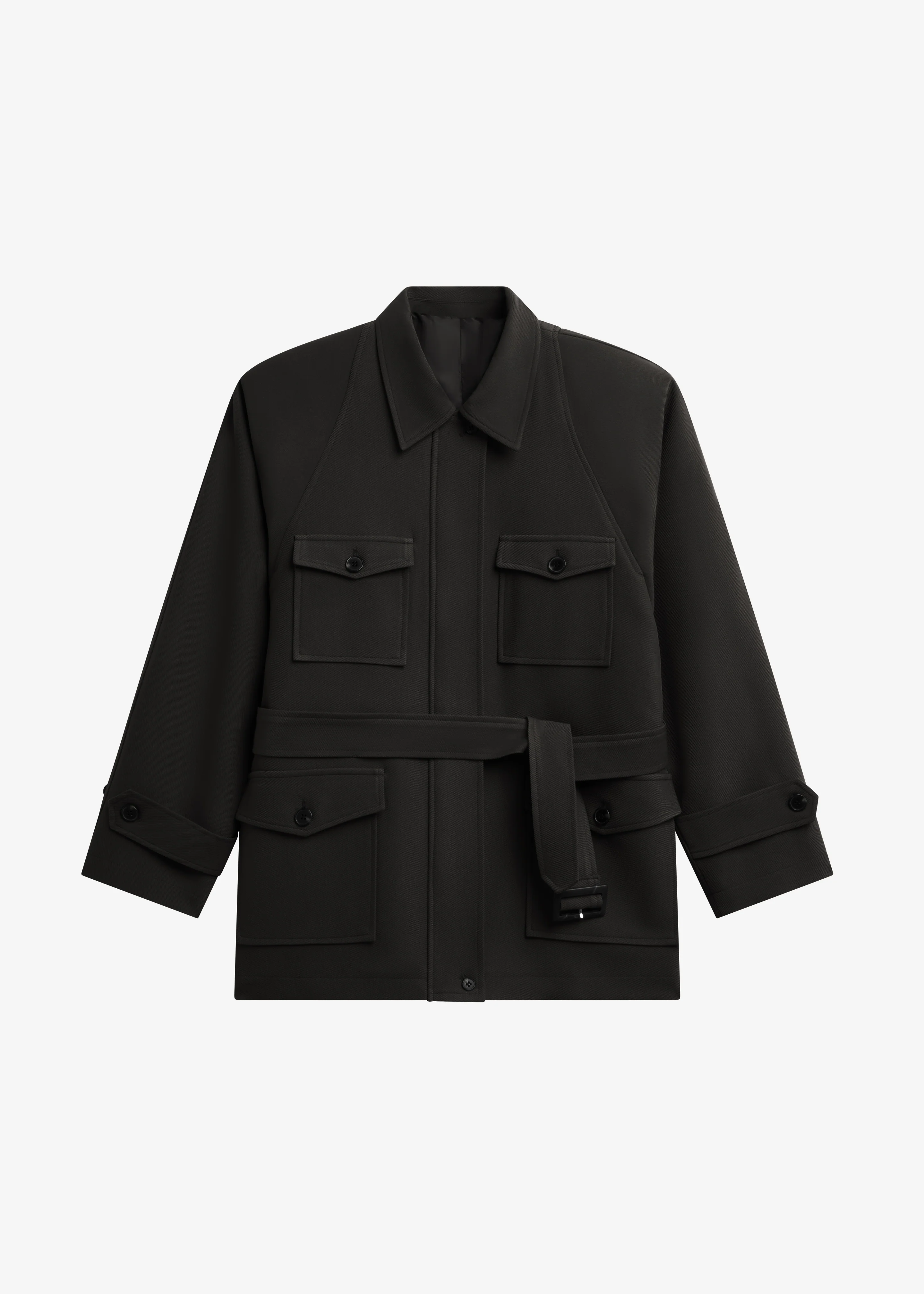 Trevose Padded Utility Jacket - Black - Image 7