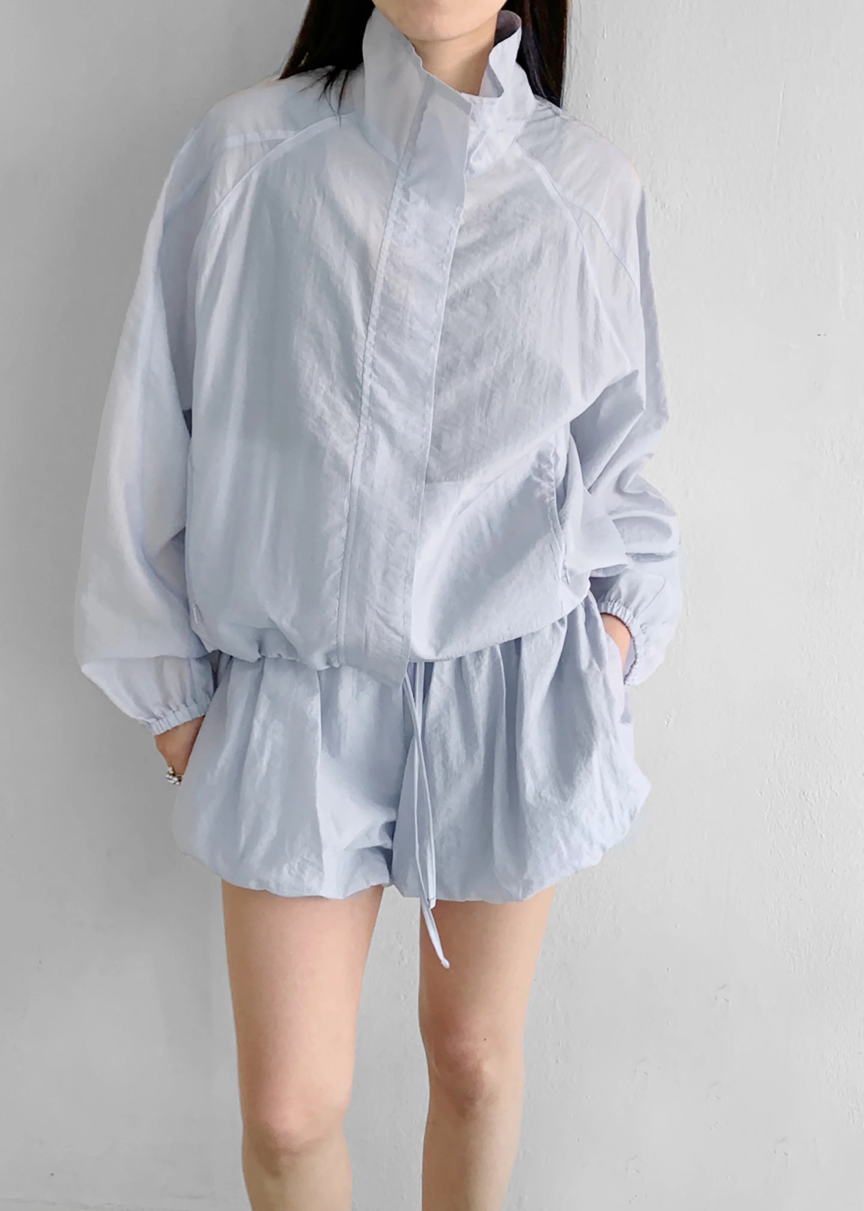 Vaila Balloon Shorts - Sky Blue - Image 10