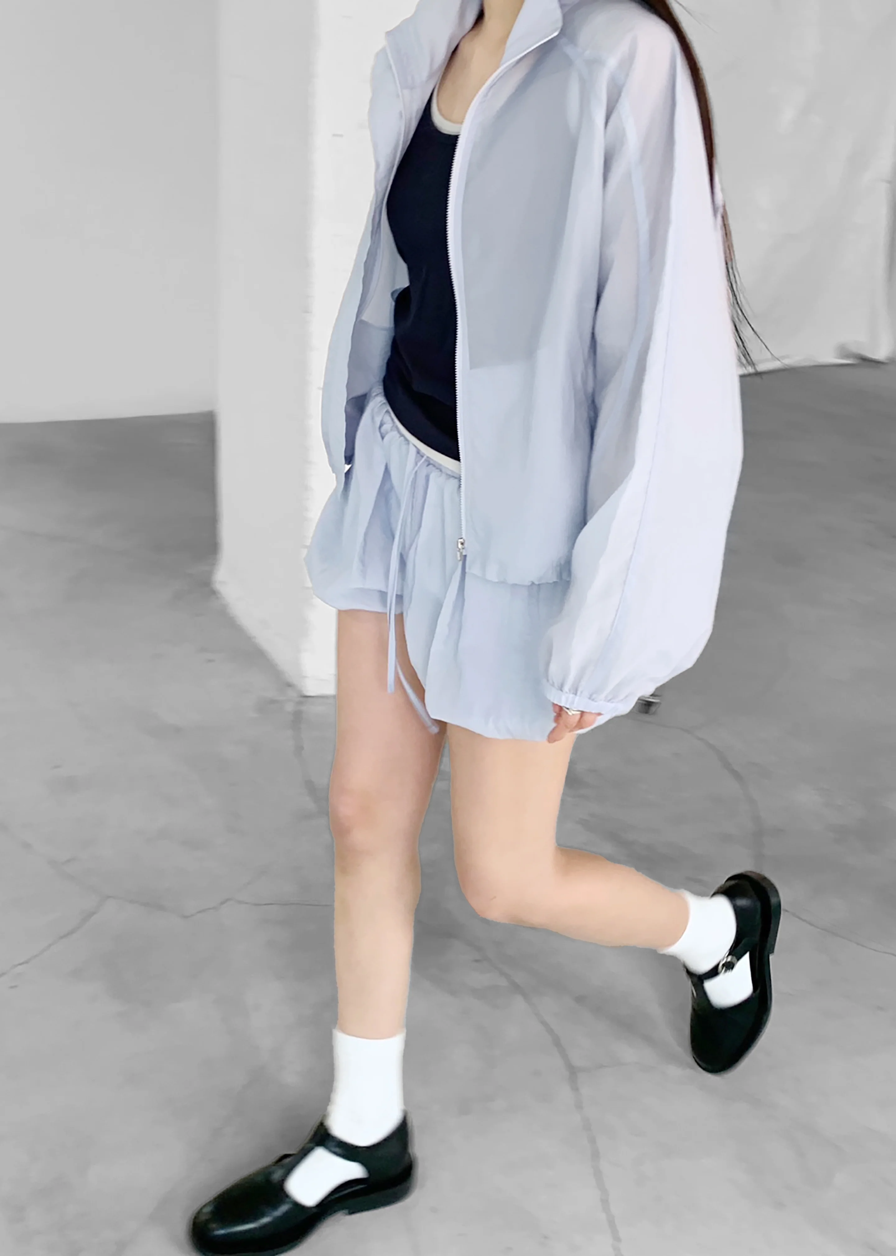 Vaila Balloon Shorts - Sky Blue - Image 12