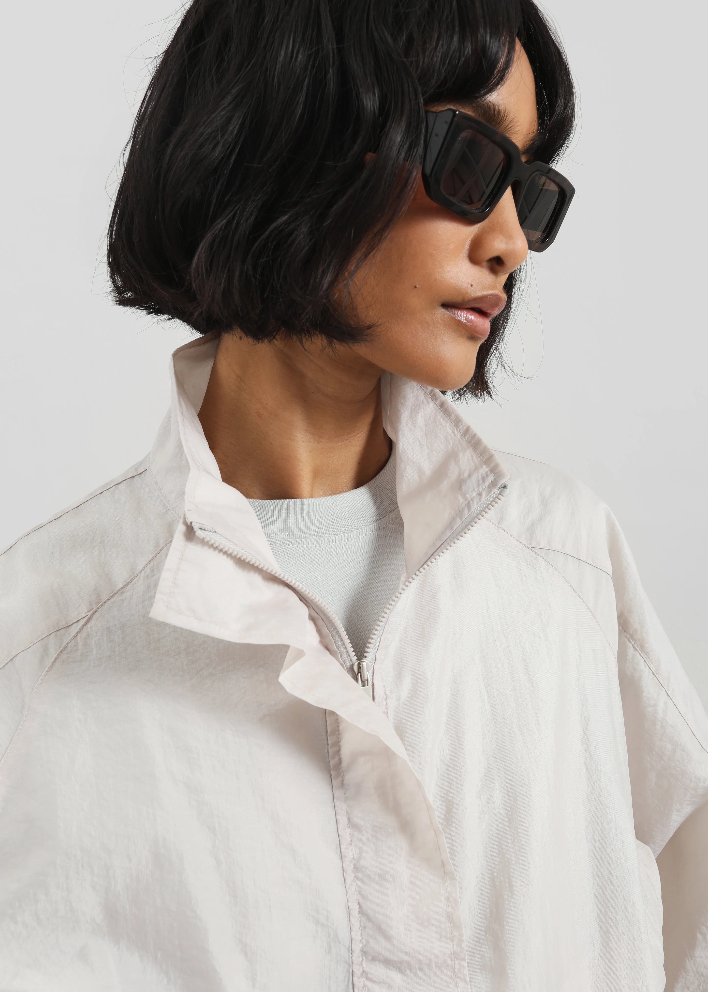 Vaila Sheer Jacket - Stone - Image 2