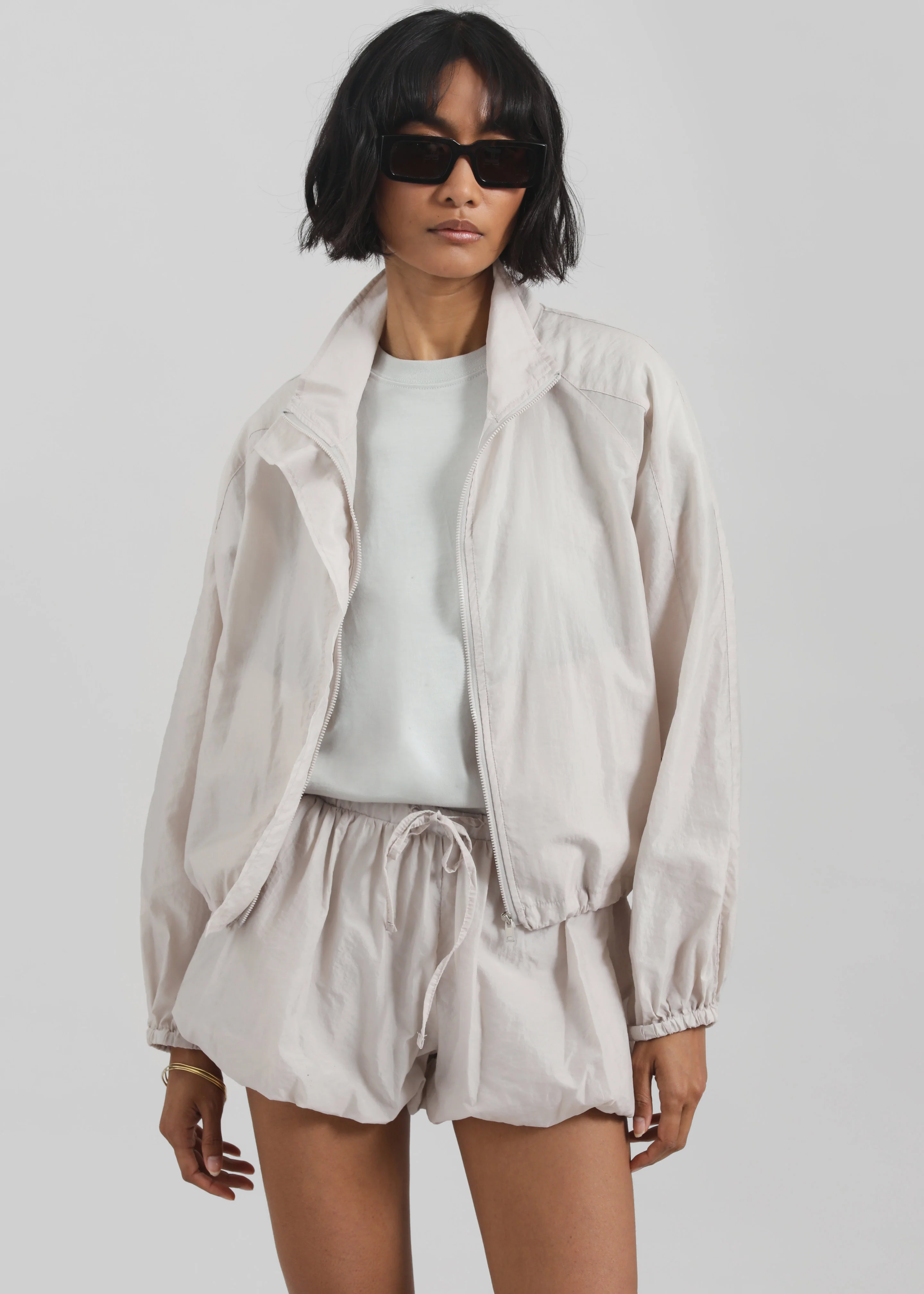 Vaila Sheer Jacket - Stone - Image 5