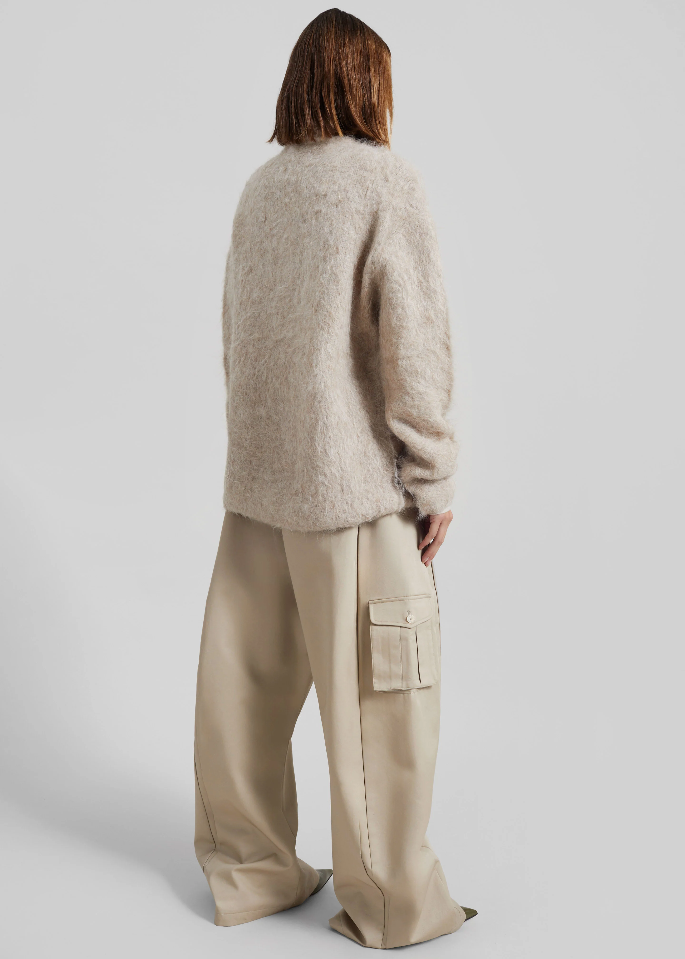 Willy Alpaca Knit Sweater - Beige - Image 10
