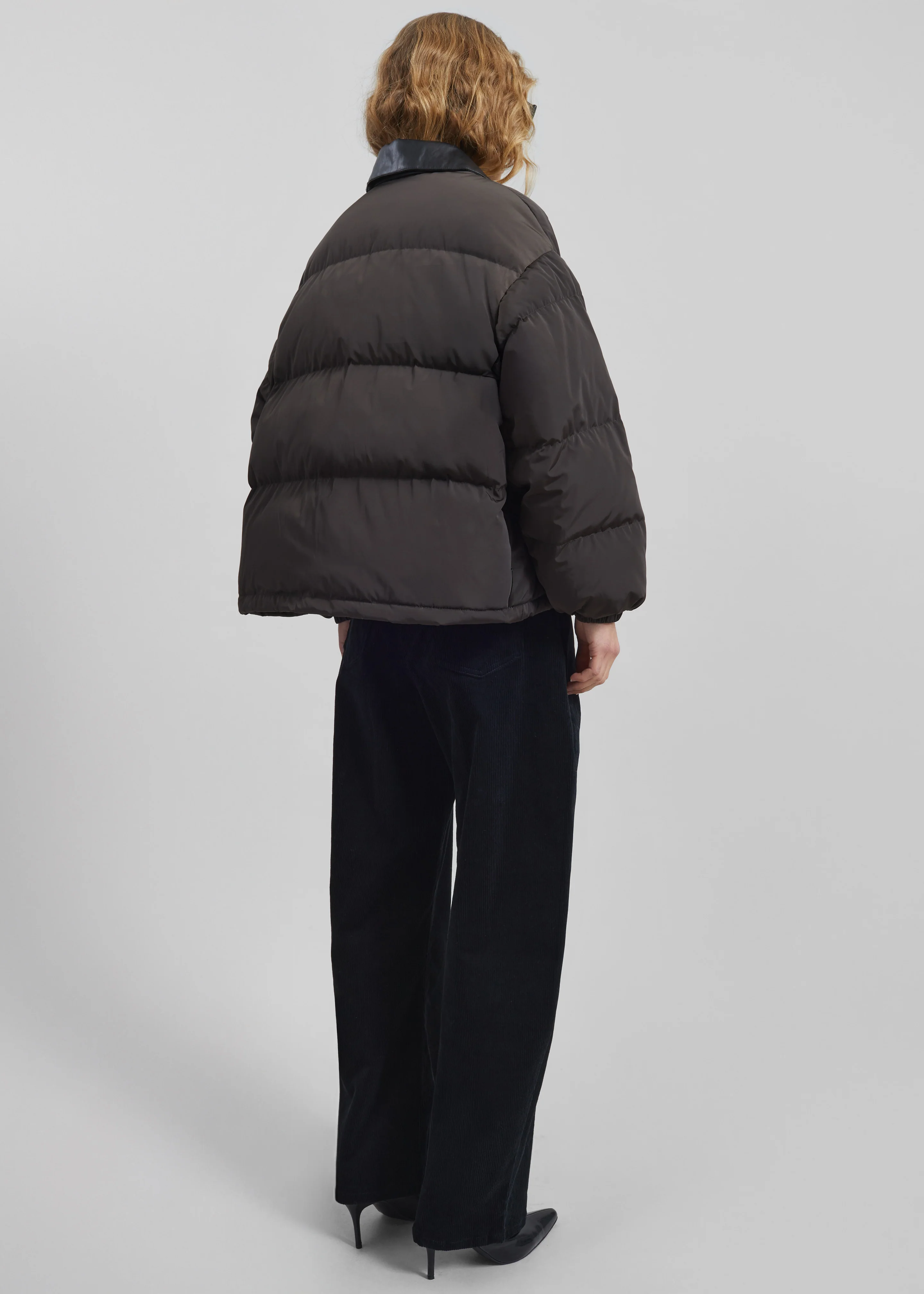 Zinal Puffer Jacket - Dark Brown - Image 10