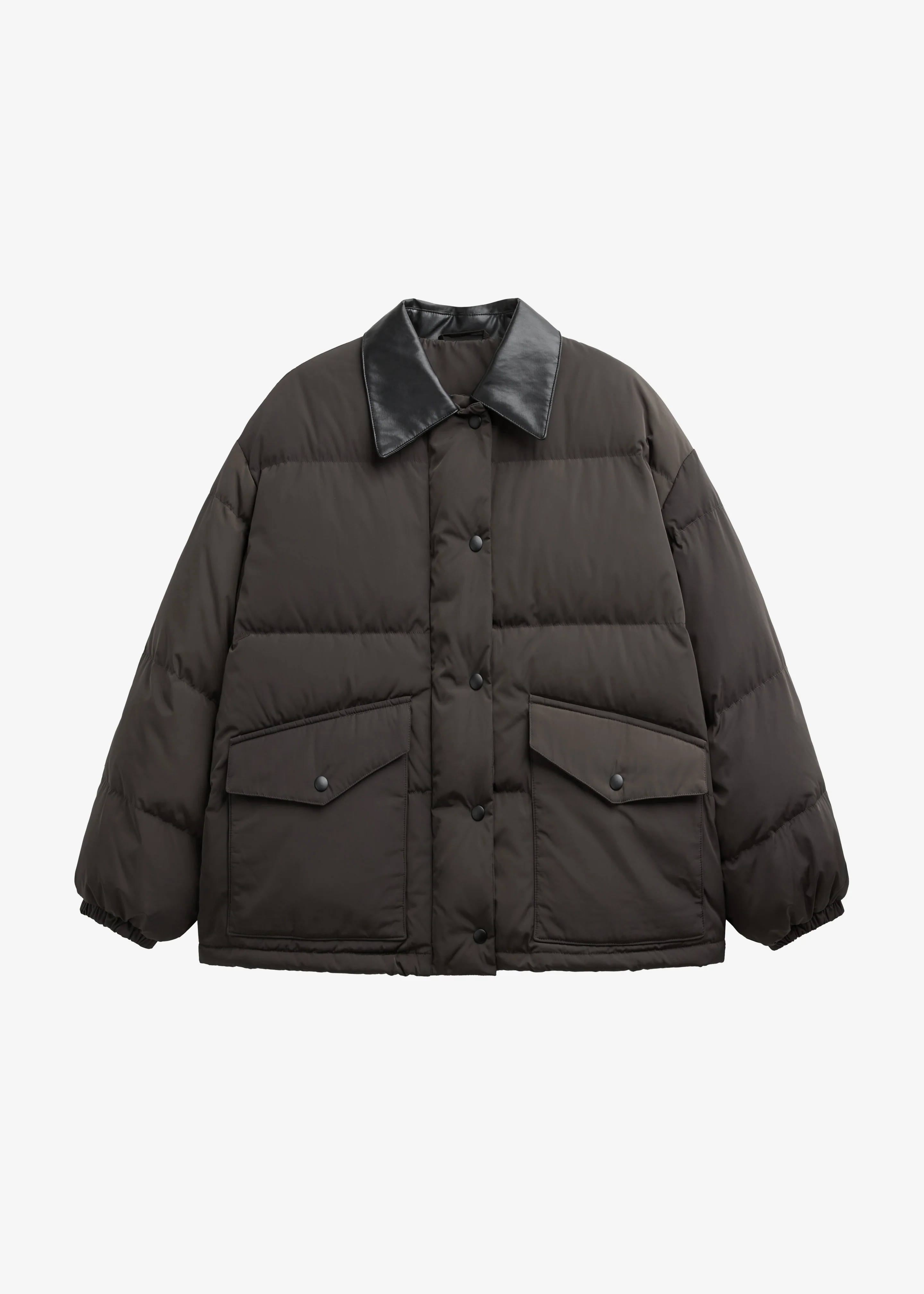 Zinal Puffer Jacket - Dark Brown - Image 11