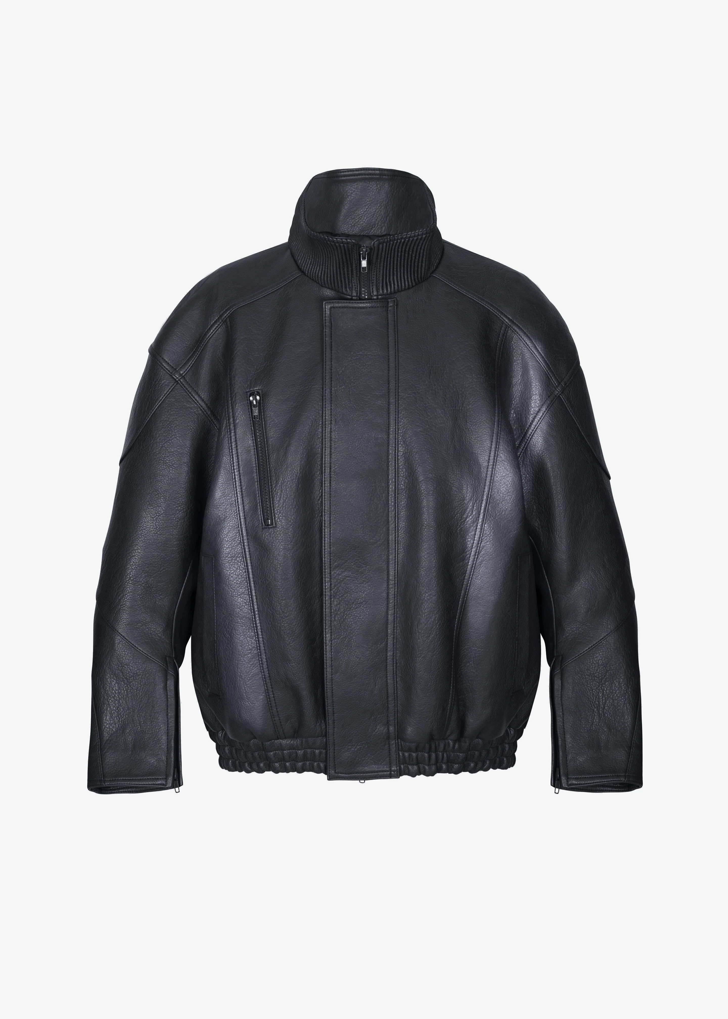 Zion Quilted Bomber Jacket - Black - Image 12